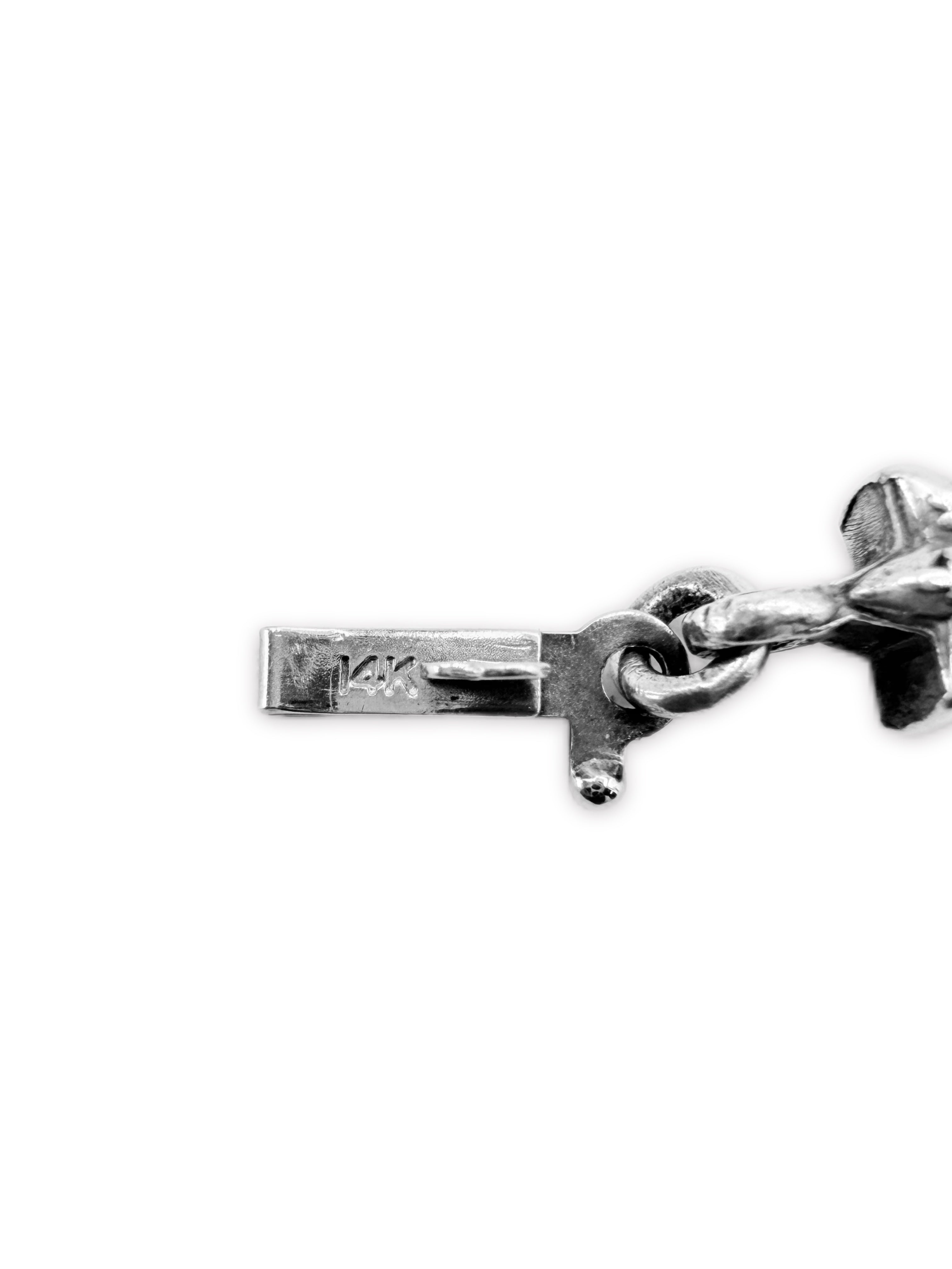 CHROME HEARTS RUBY FACTORY SET 6 POINT TINY STAR 13 LINK SILVER