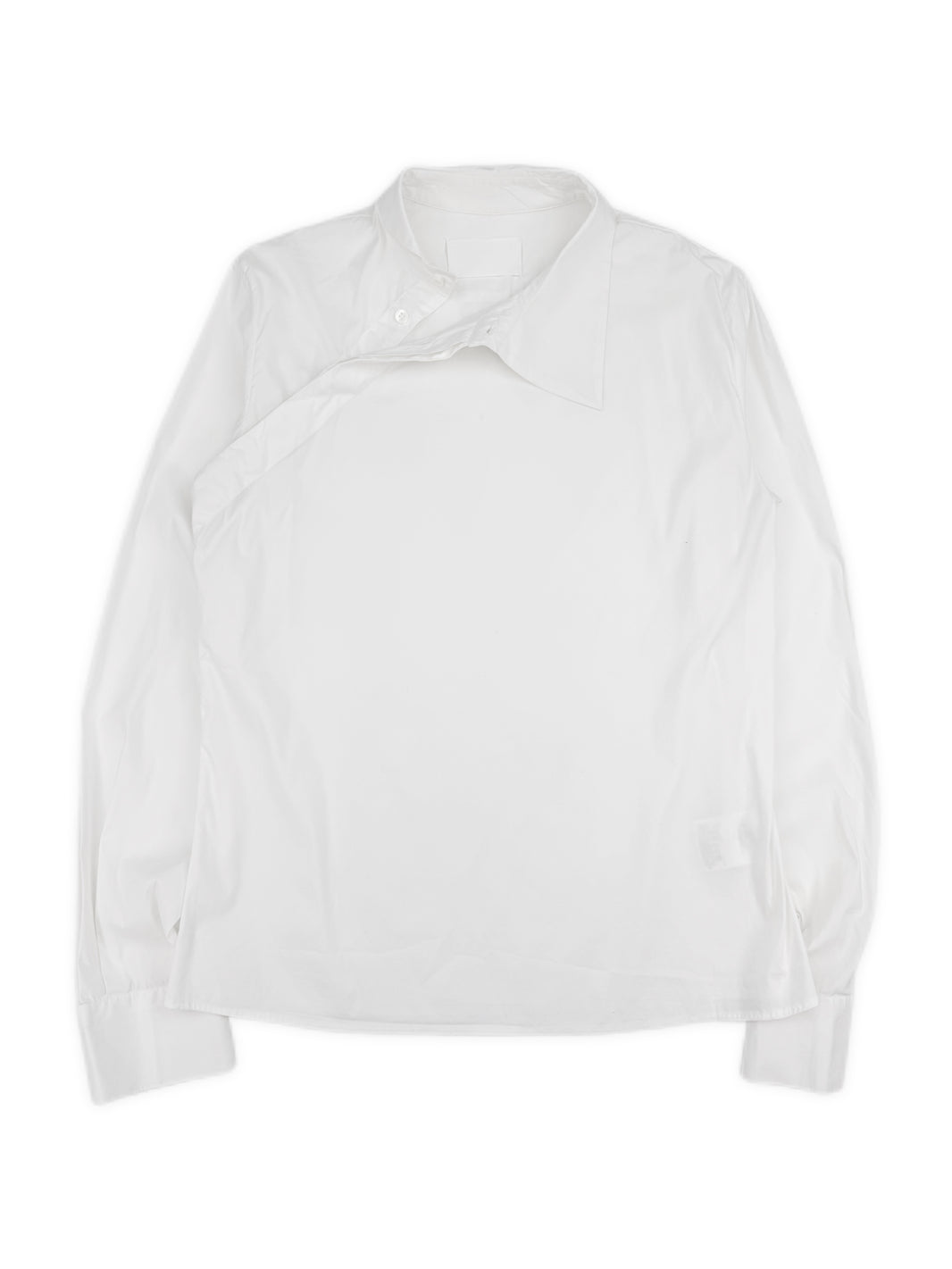SS00 Maison Margiela ‘Sideways’ White Collared Long Sleeve