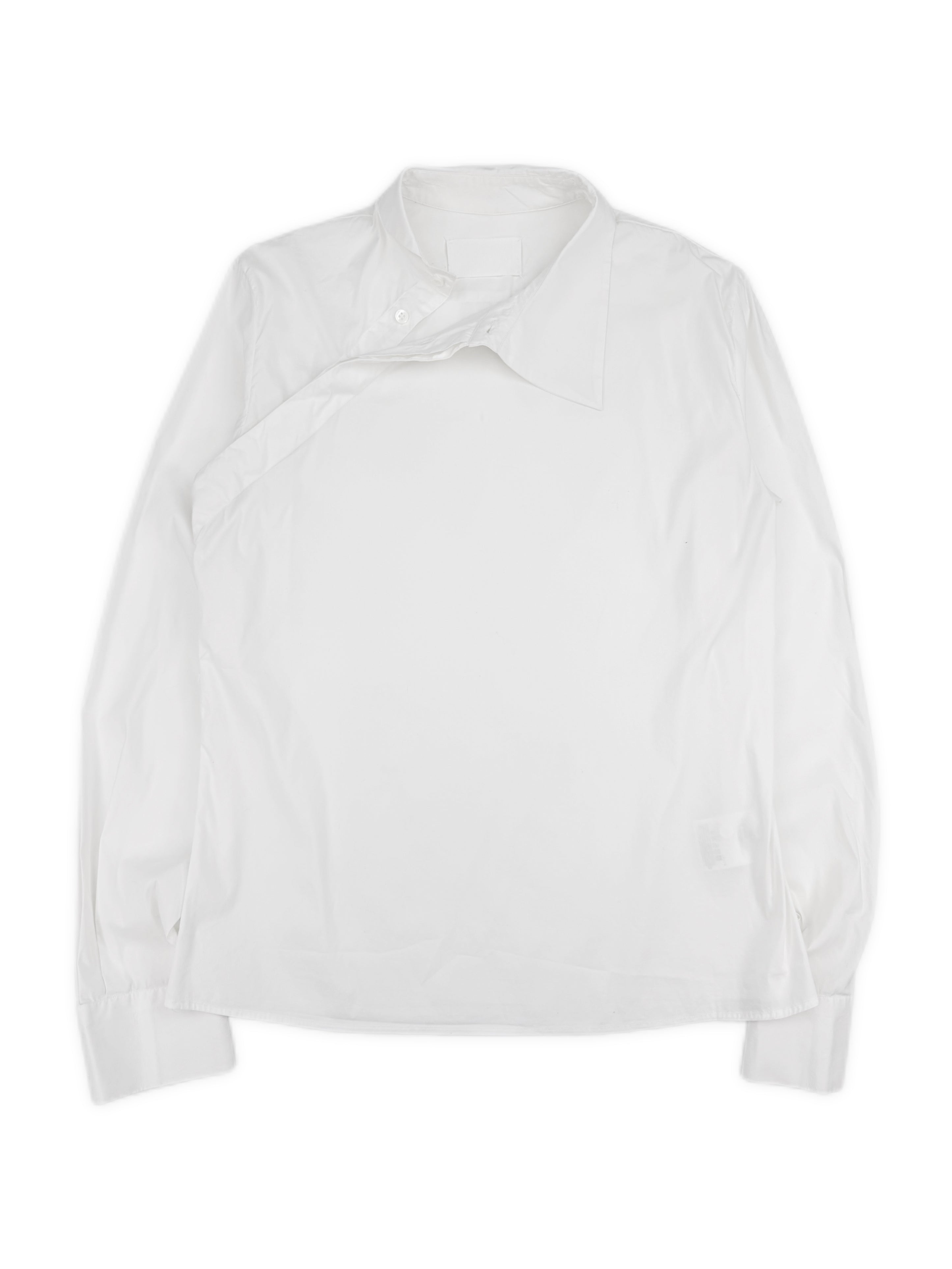 SS00 Maison Margiela ‘Sideways’ White Collared Long Sleeve