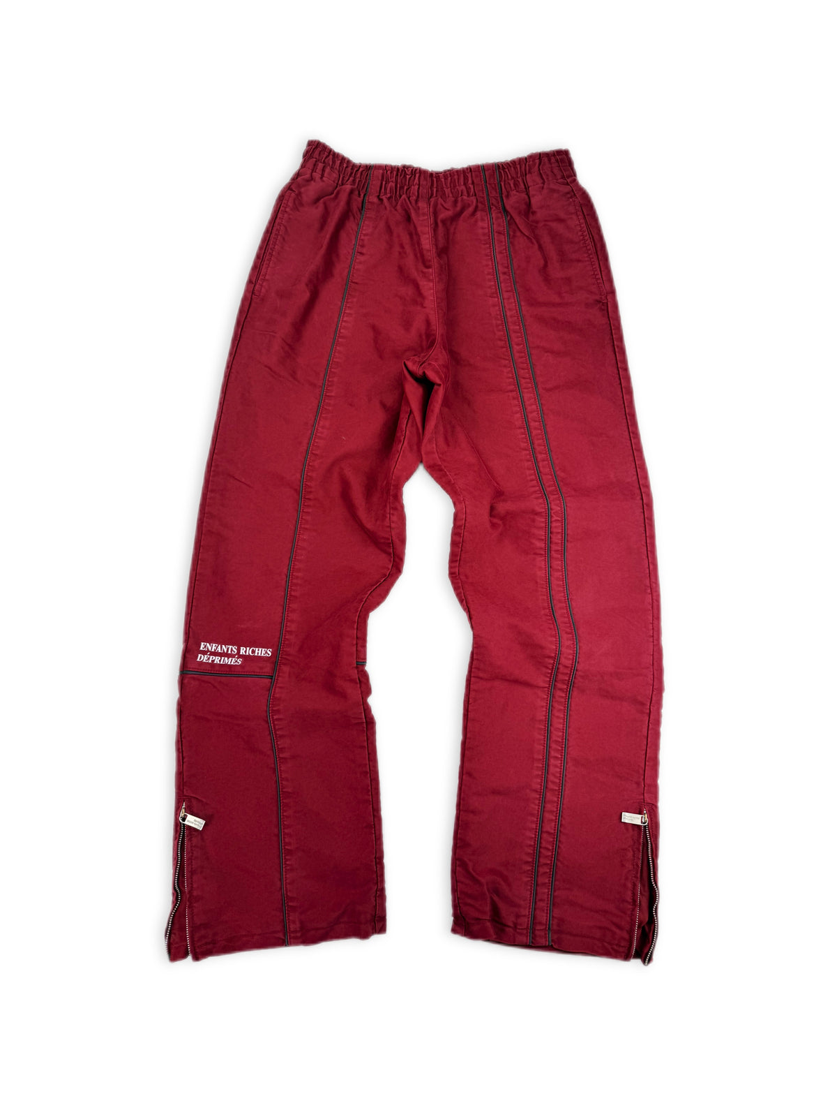 Enfants Riches Deprimes Panelled Red Logo Striped Track Pants