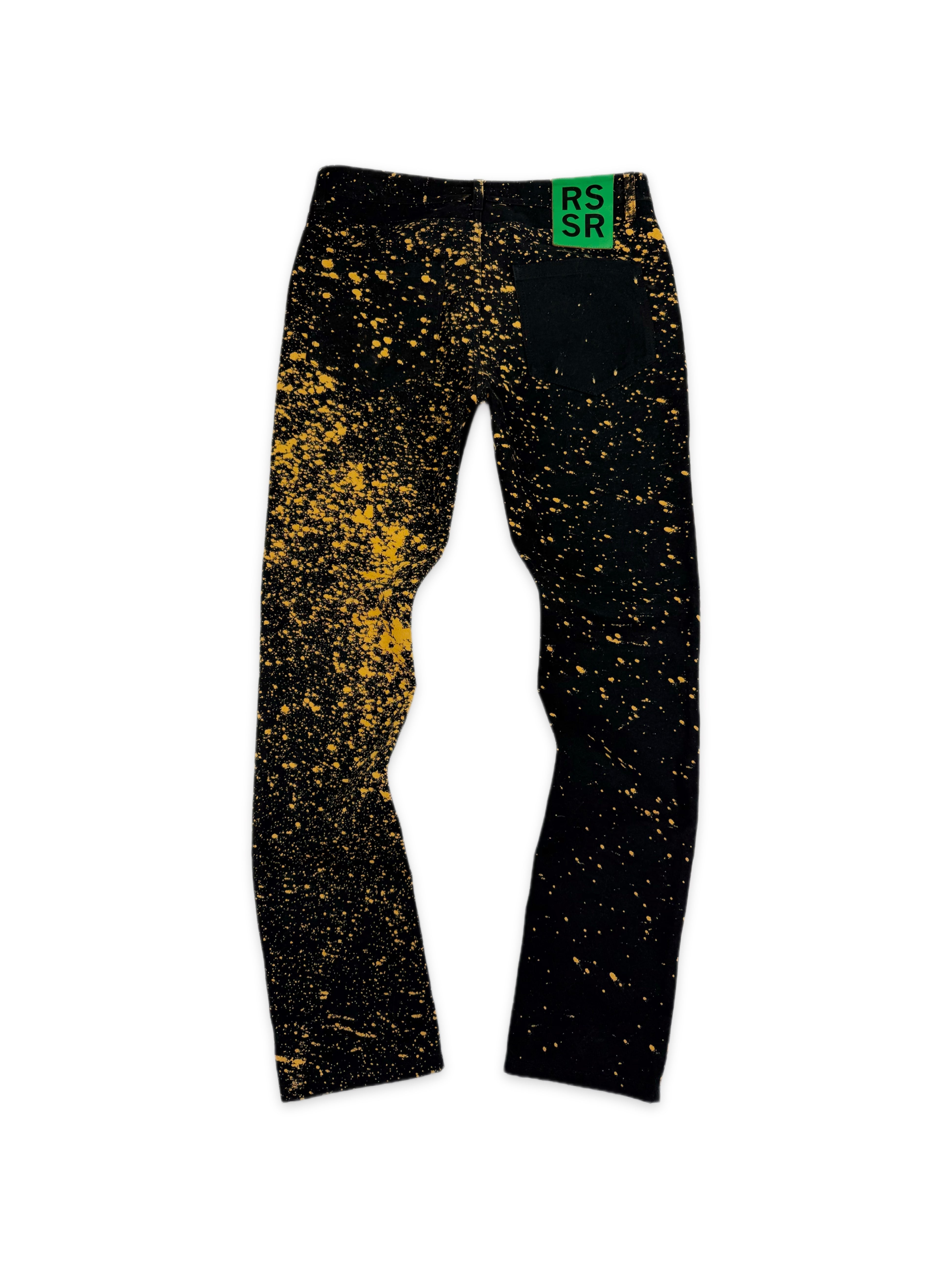 AW14 Raf Simons x Sterling Ruby Bleach Yellow Denim Jeans
