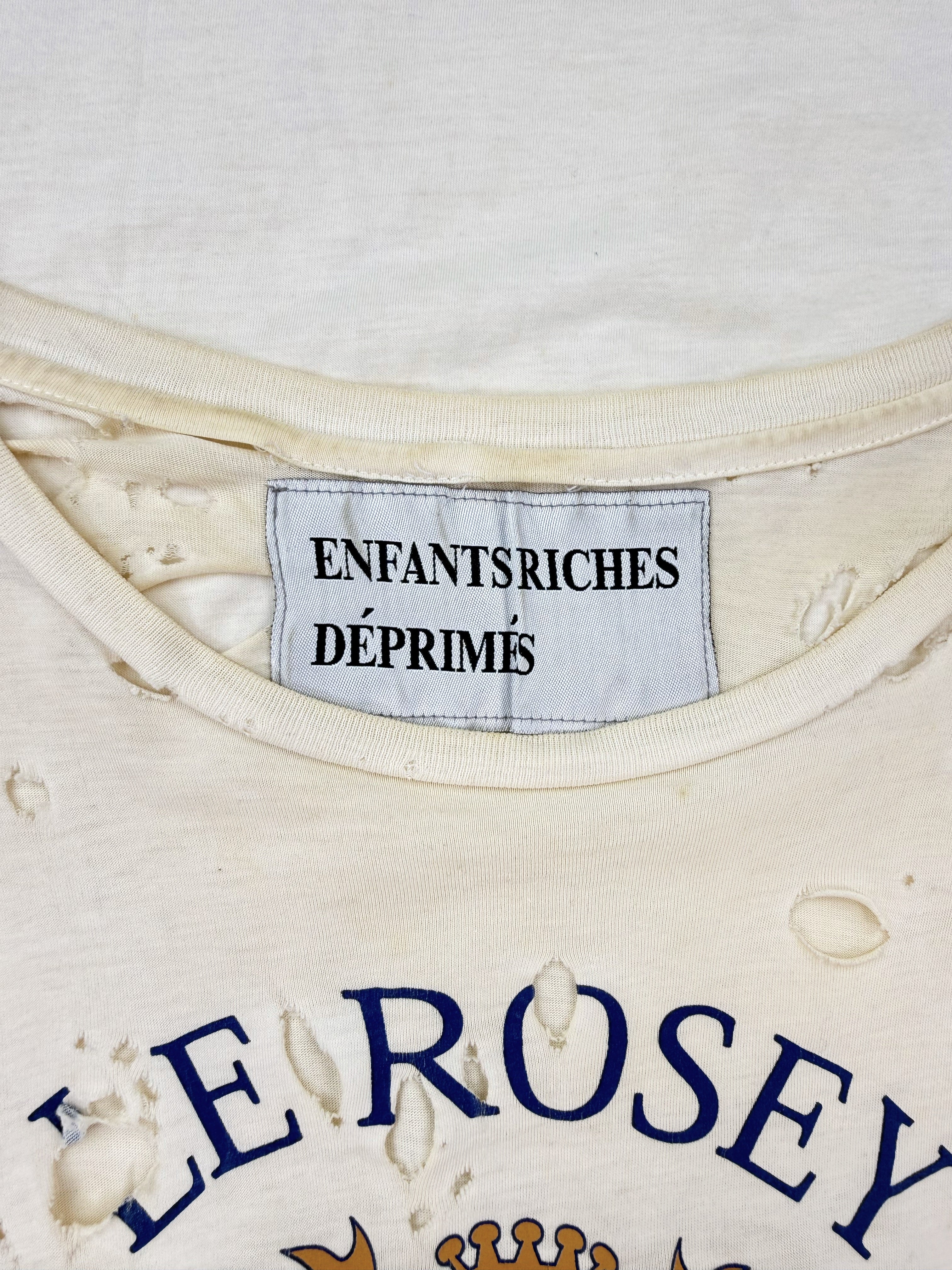 Enfants Riches Deprimes ‘Le Rosey’ OG Release Distressed T-Shirt