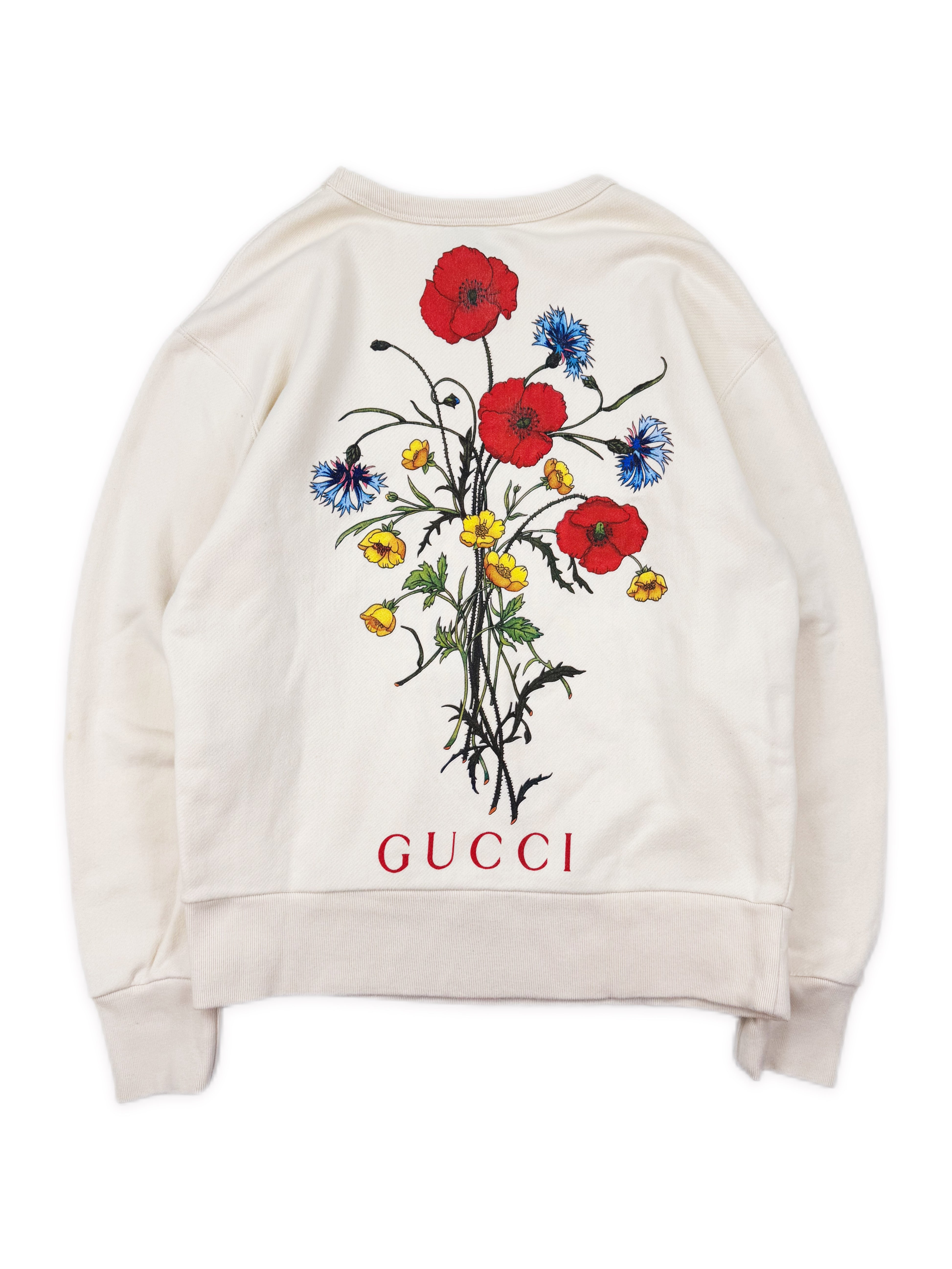 AW19 Gucci ‘Chateau Marmont’ Floral Graphic Crewneck