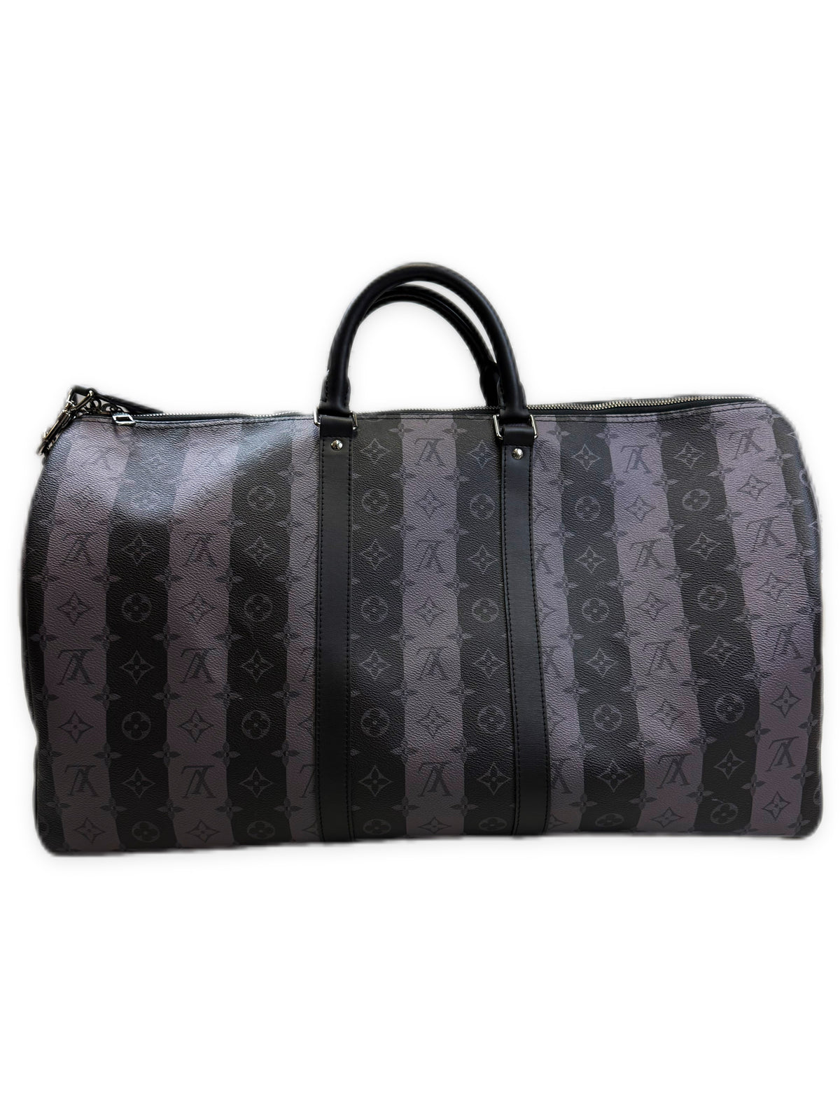 Louis Vuitton x Nigo Striped Keepall Bandouliere 55 Monogram Striped Eclipse Duffle Bag