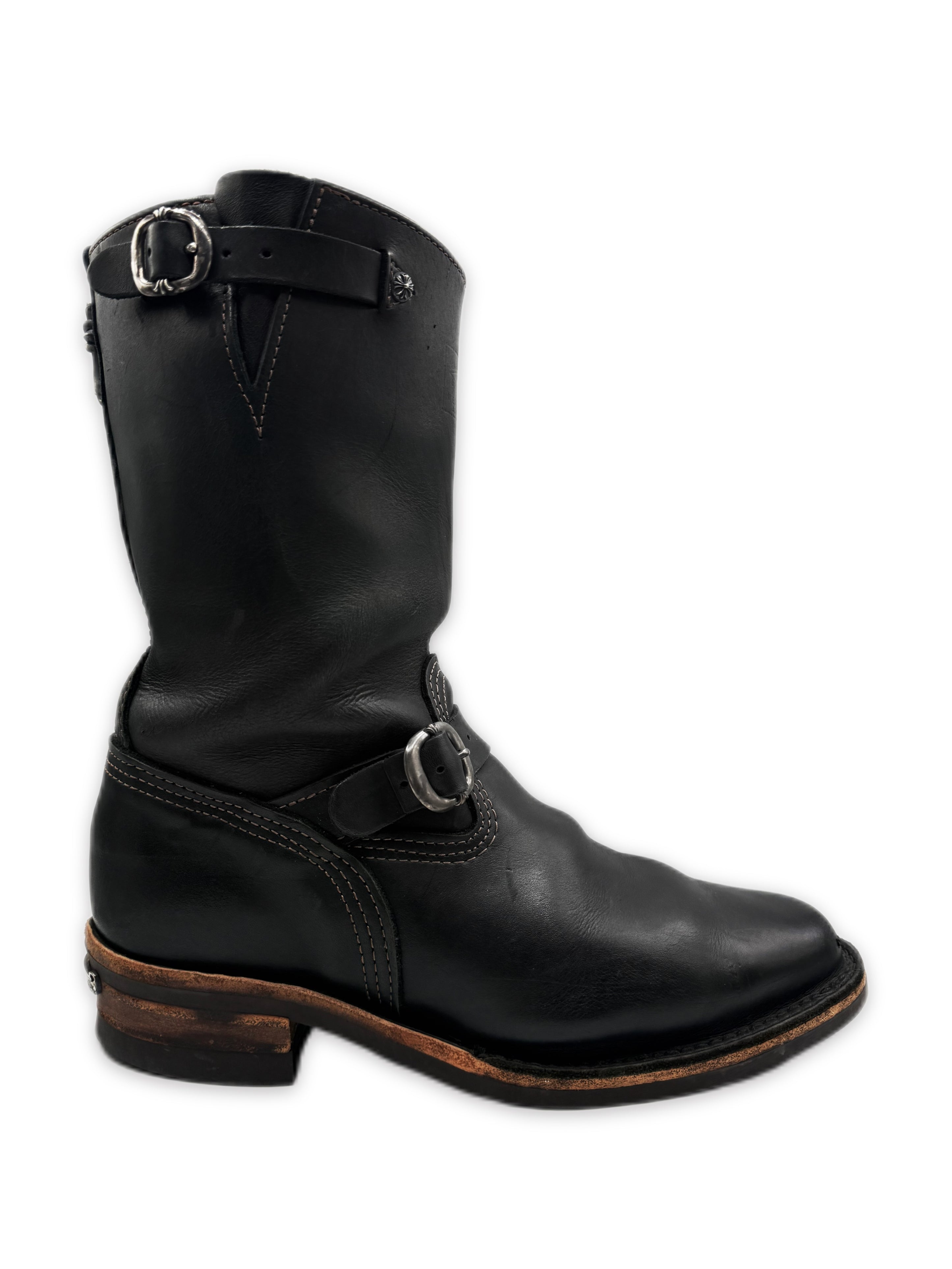 Chrome Hearts x Wesco Cross Pendant Gunslinger Engineer Boots