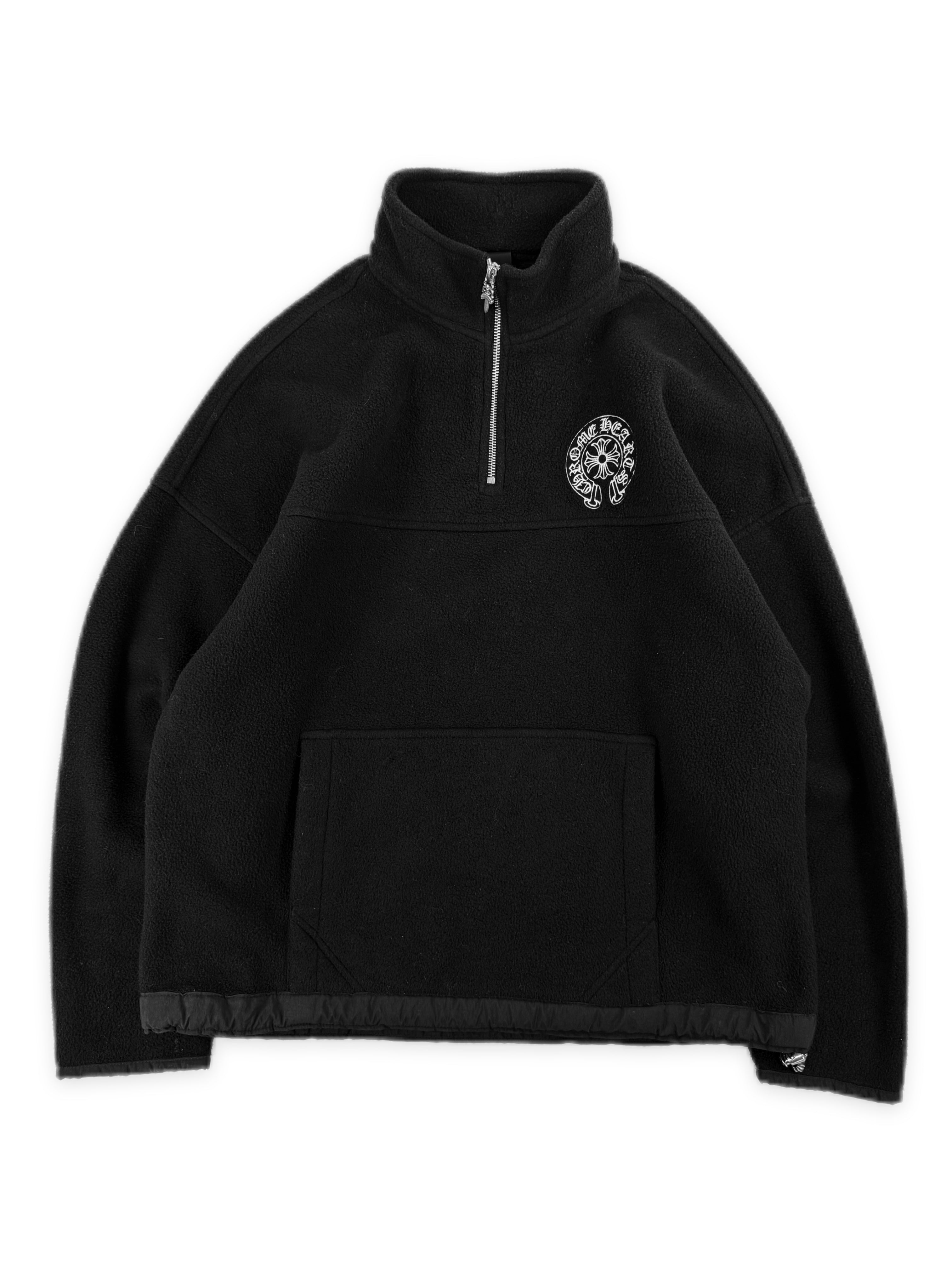 Chrome Hearts Horseshoe Logo Fleece Quarter Zip Sweater