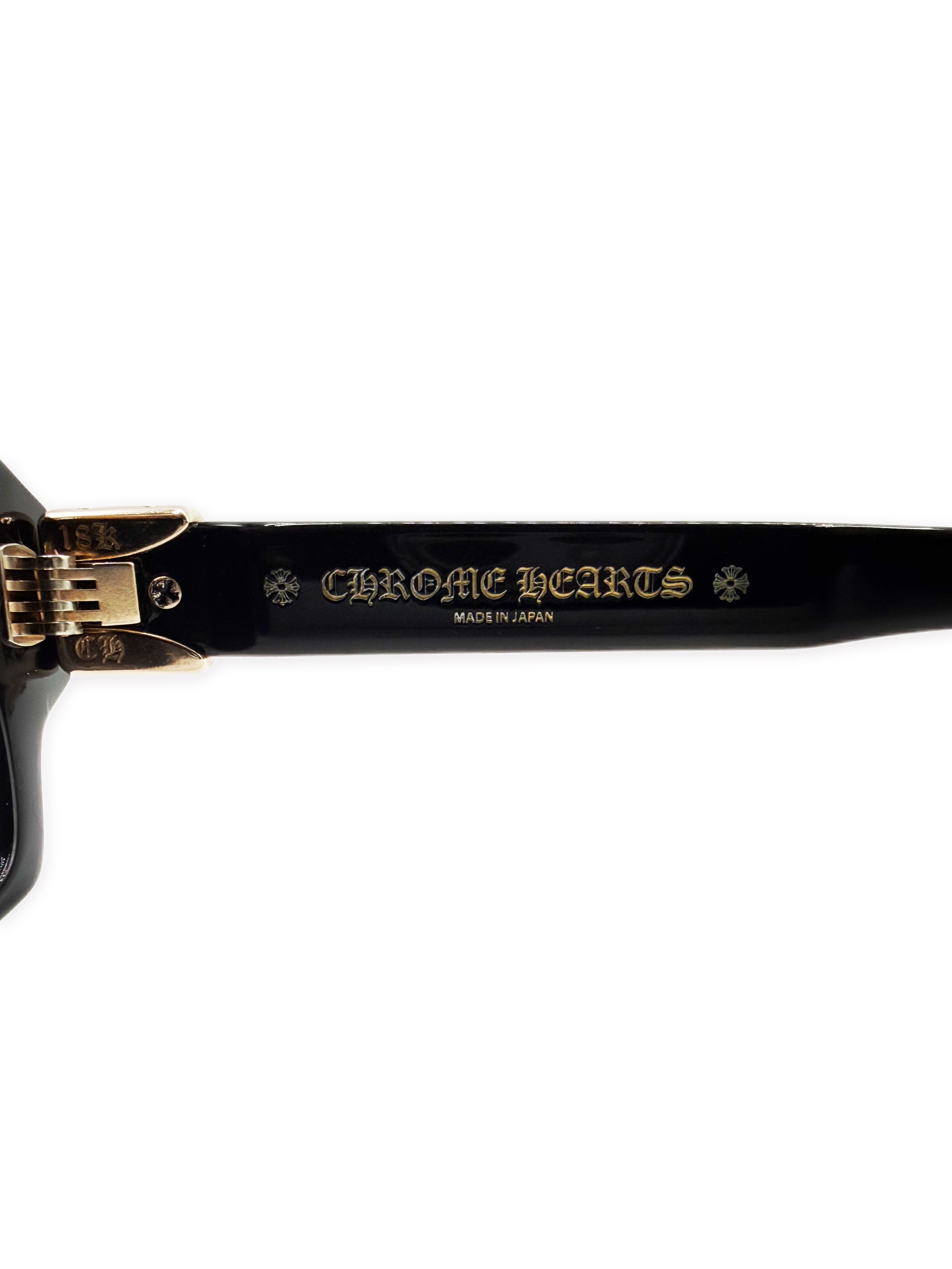 CHROME HEARTS X MATTY BOY TV PARTY 99 EYES 18K GOLD SUNGLASSES
