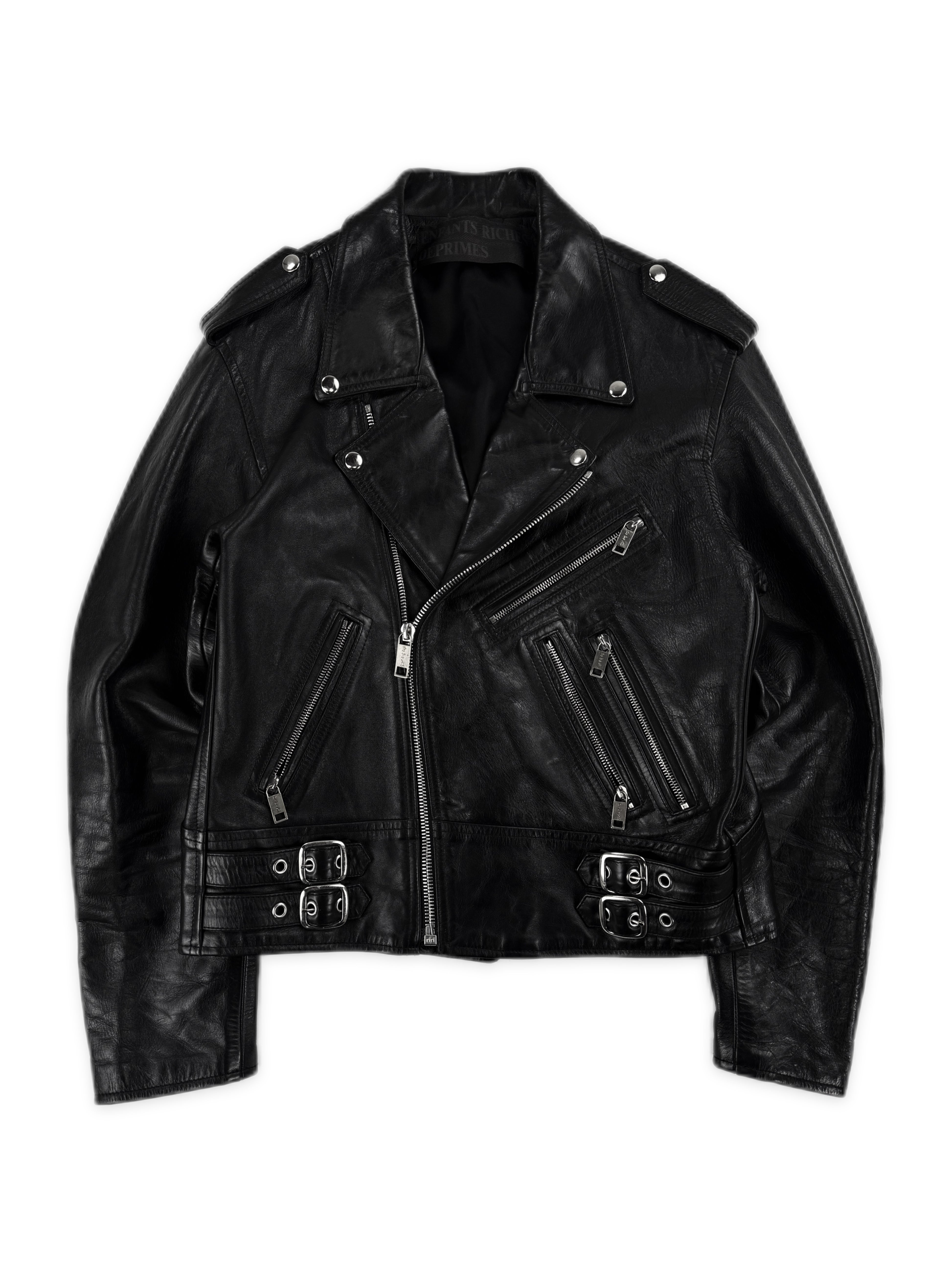 2016 Enfants Riches Deprimes ‘No Reply’ Black Leather Jacket