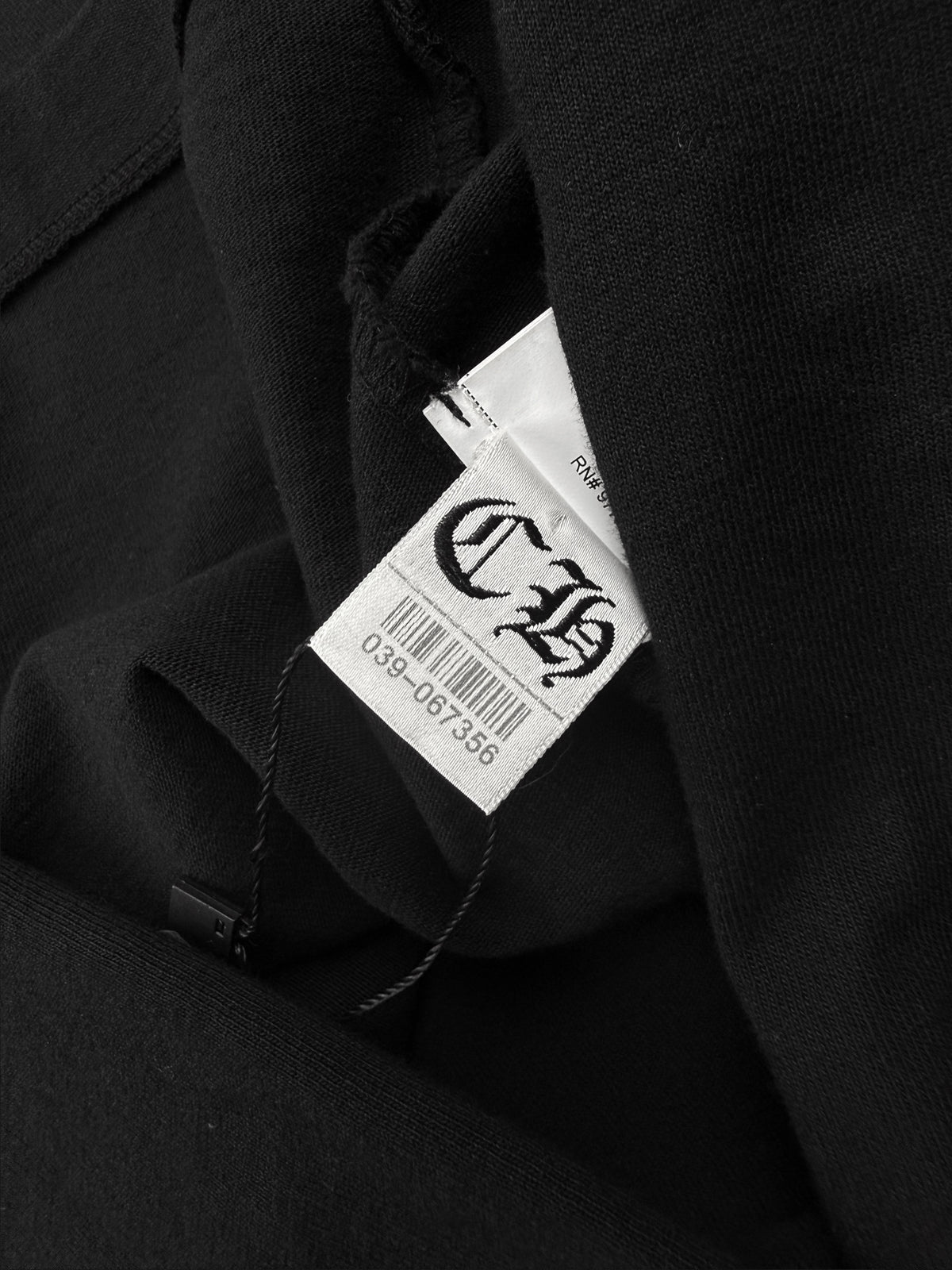 Chrome Hearts Eye Chart Embroidered Black Long Sleeve Shirt