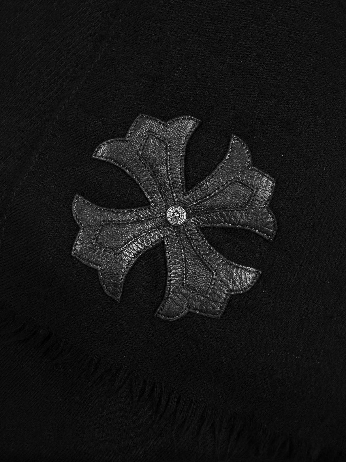 Chrome Hearts Plus Patch Cashmere Black Blanket / Shawl