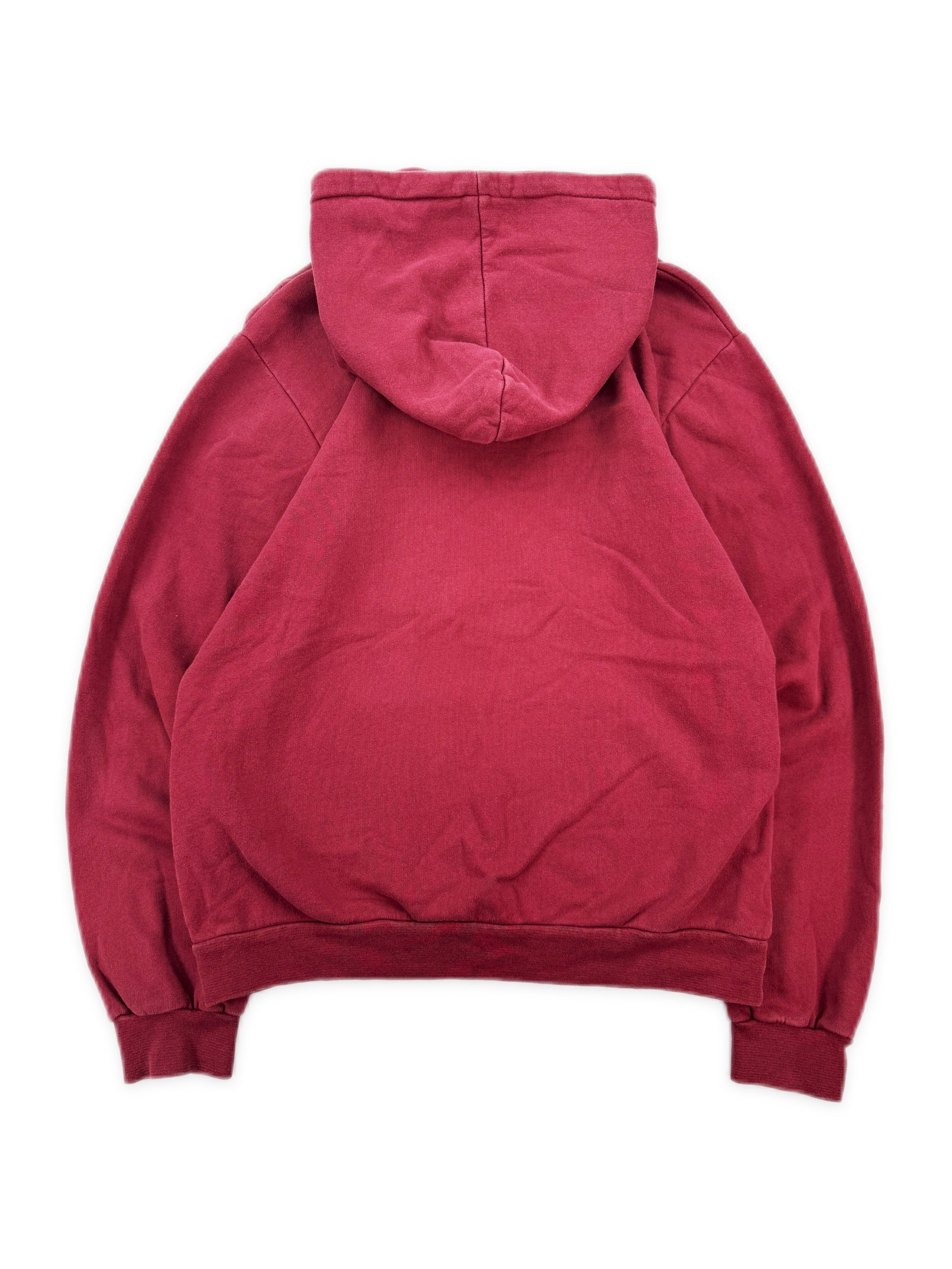 AW02 Raf Simons ‘Virginia Creeper’ Chest Logo Red Hoodie