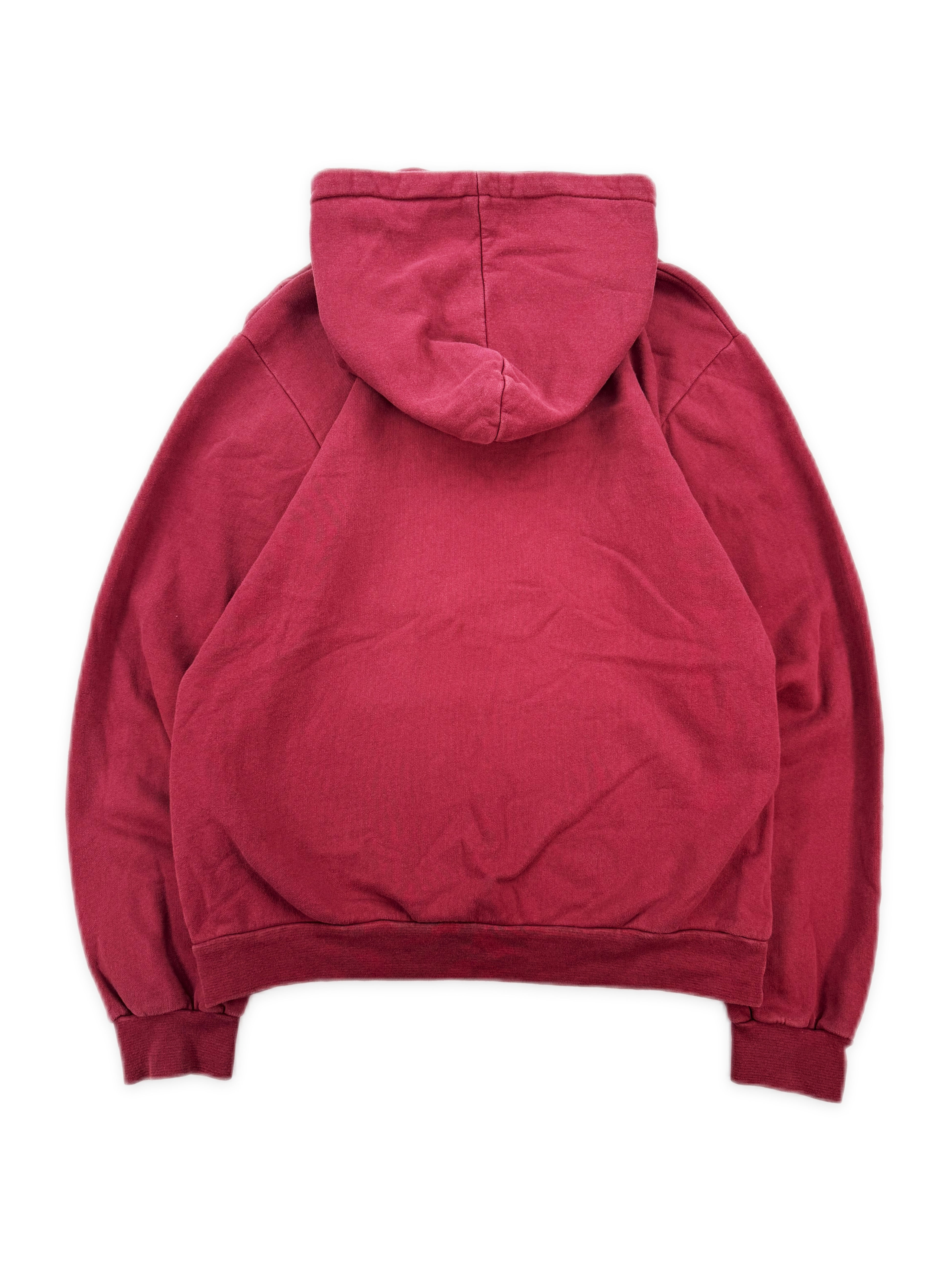 AW02 Raf Simons ‘Virginia Creeper’ Chest Logo Red Hoodie
