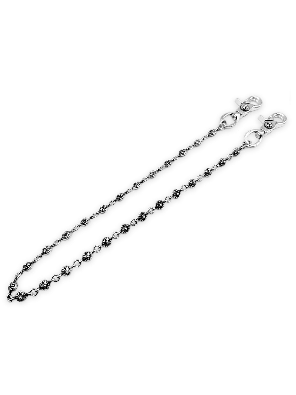 Chrome Hearts Cross Ball 26 Link Double Lobster Clasp Wallet Chain