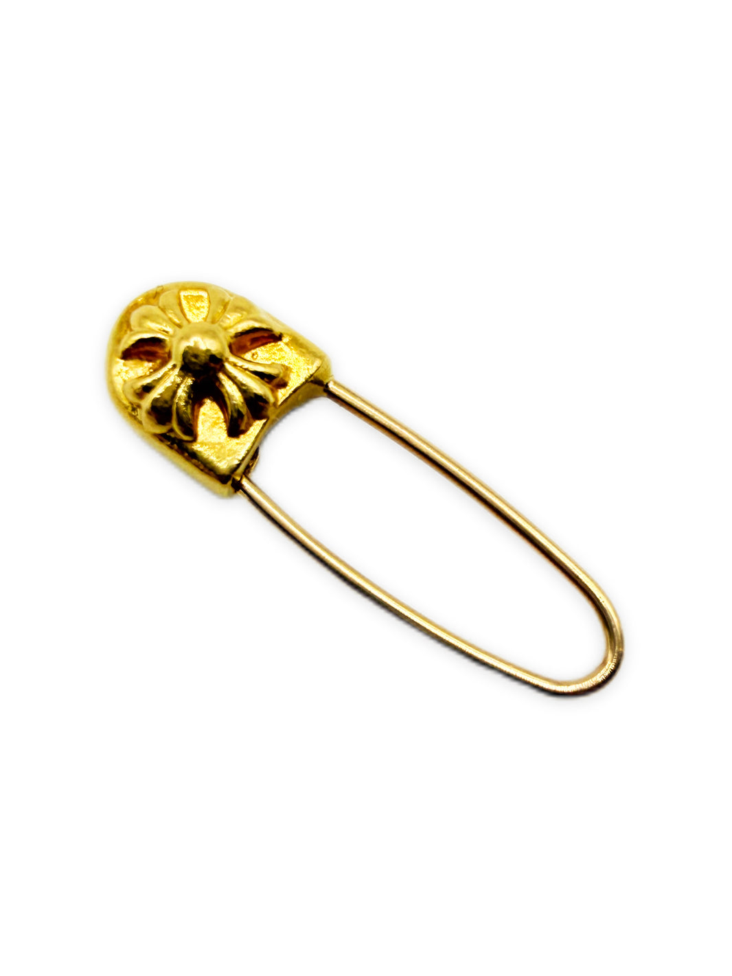 Chrome Hearts 22k Gold Plus Safety Pin