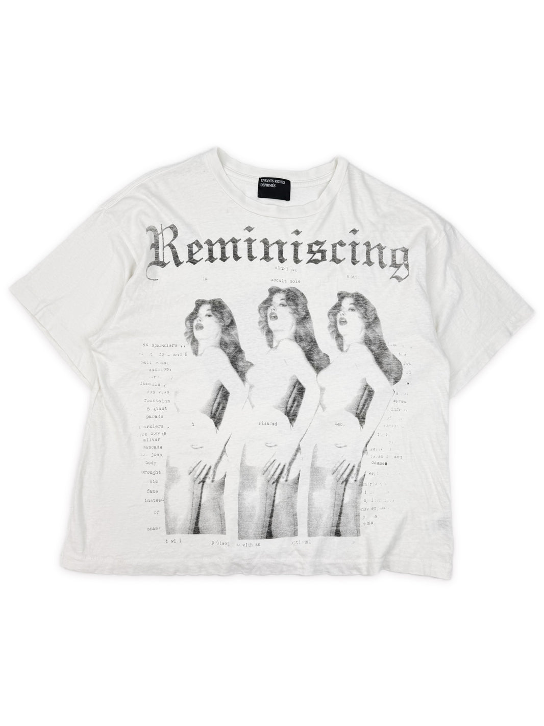 Enfants Riches Deprimes ‘Reminiscing’ White Graphic T-Shirt