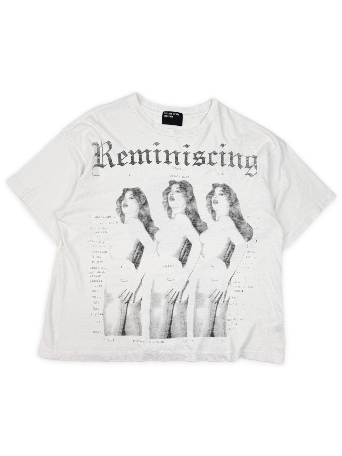 Enfants Riches Deprimes ‘Reminiscing’ White Graphic T-Shirt