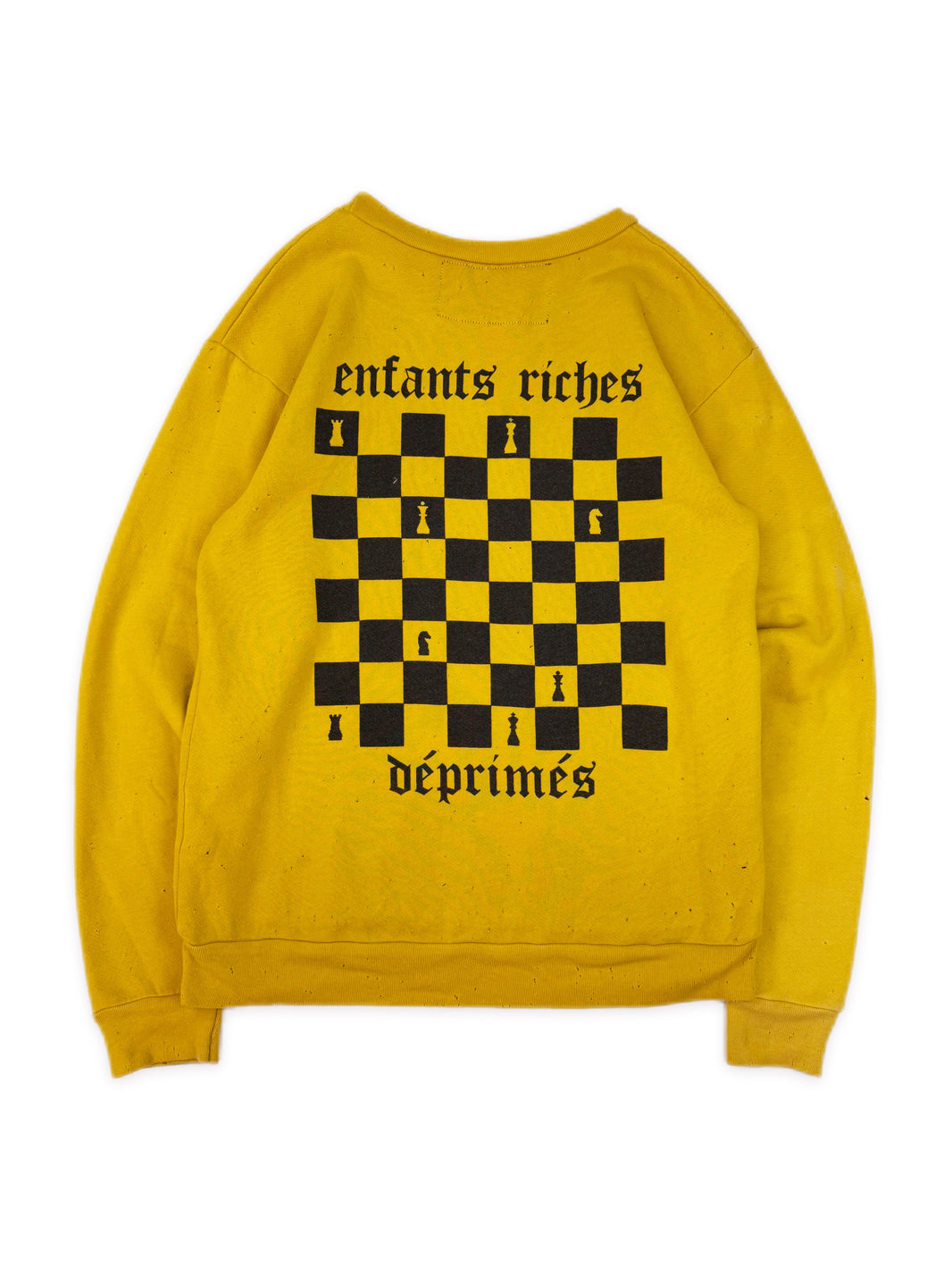 2013 Enfants Riches Deprimes OG Chessboard Yellow Heavy Weight Crewneck