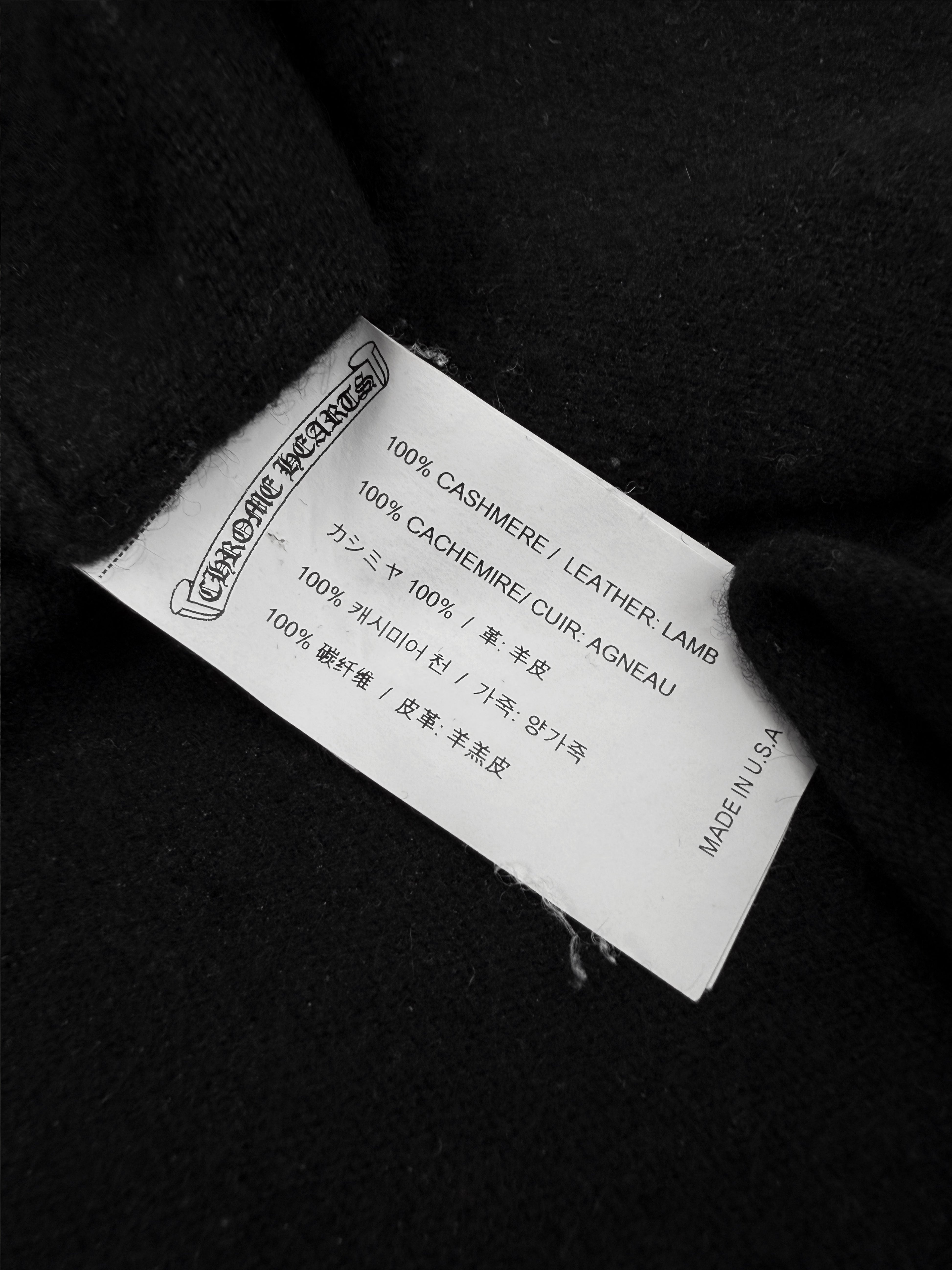 Chrome Hearts Cross Patch Cashmere Dagger Zip Hoodie