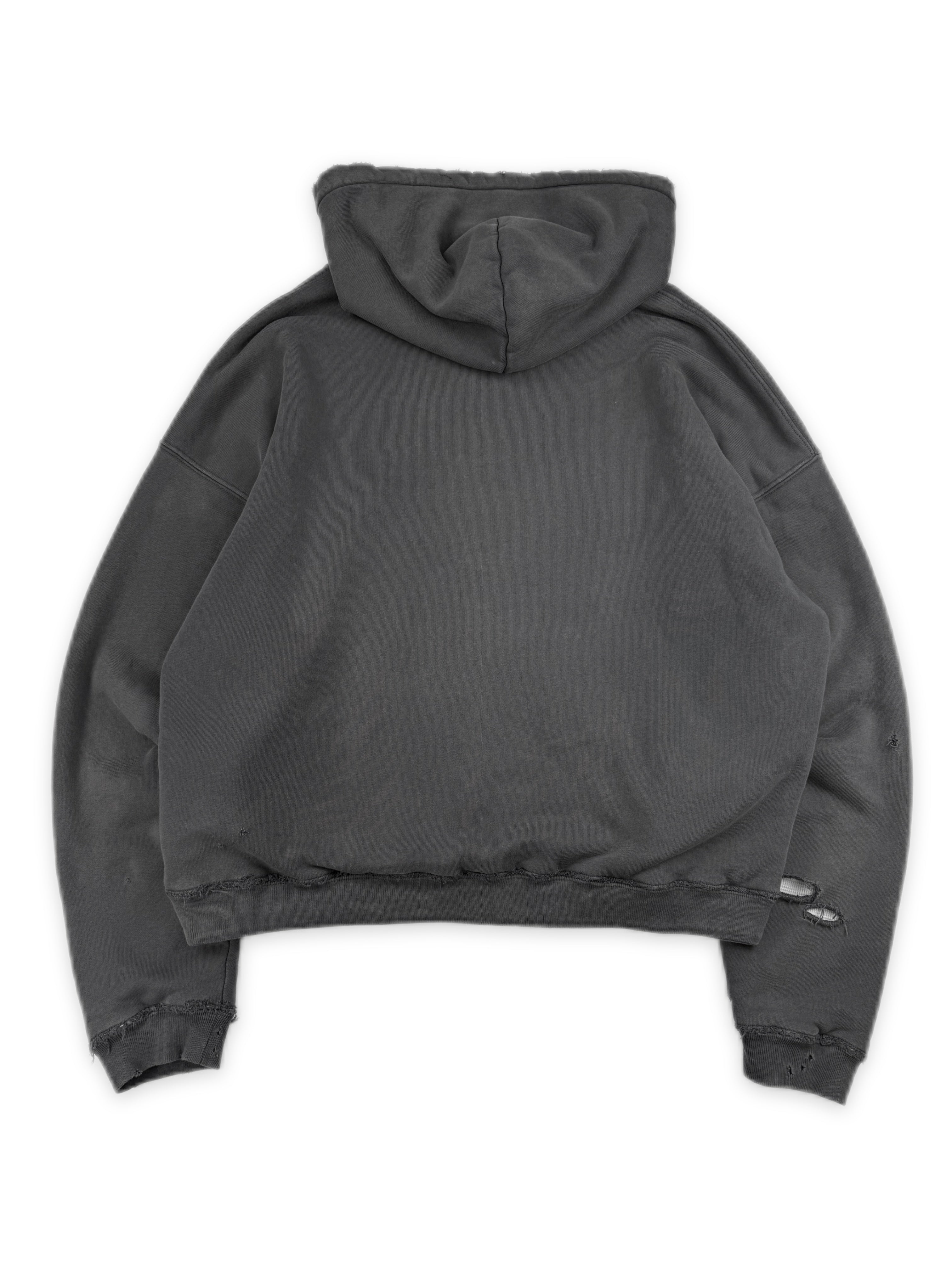 Enfants Riches Deprimes Logo Distressed Thermal Lined Hoodie
