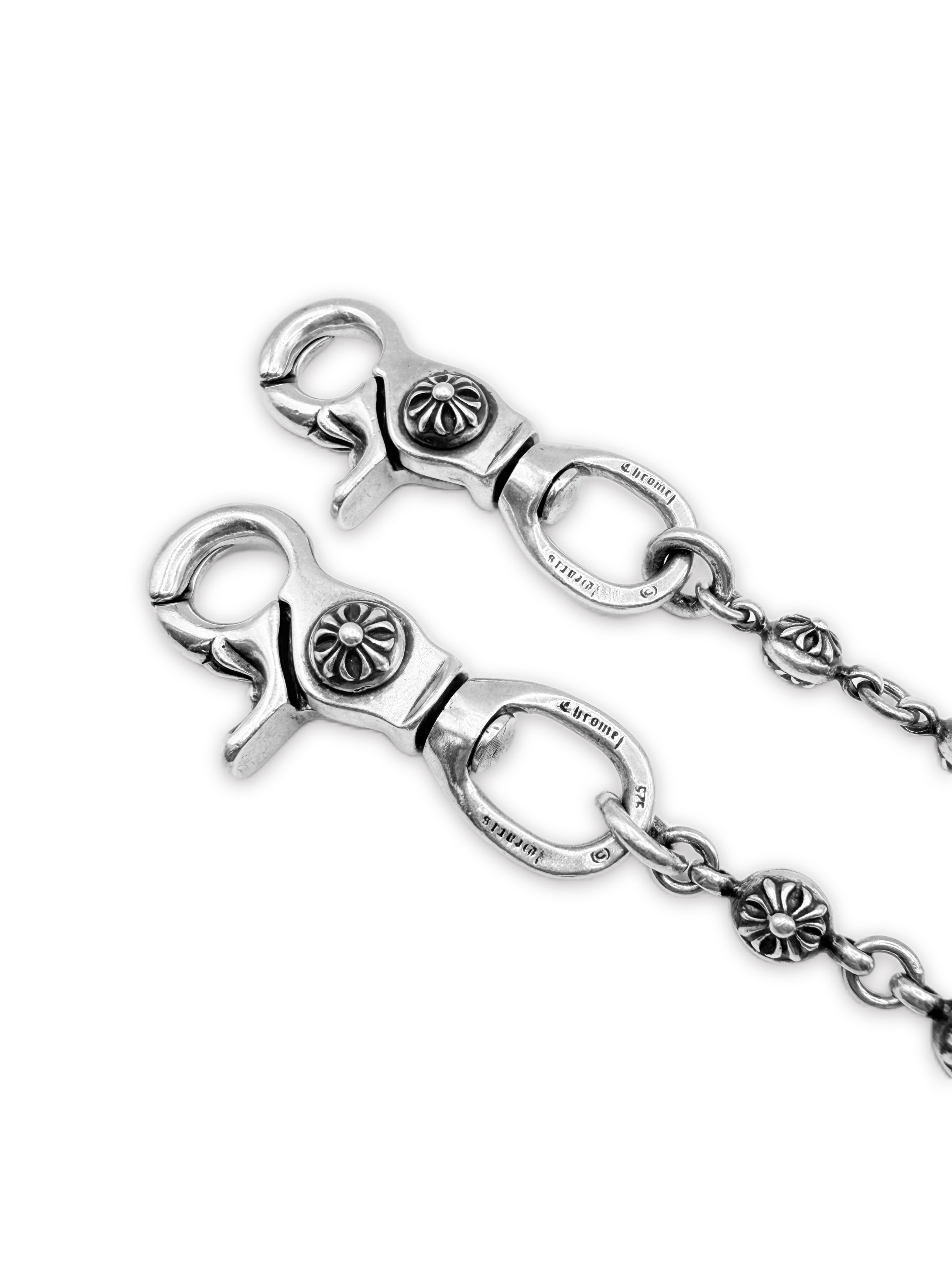 Chrome Hearts Crossball 36 Link Double Lobster Wallet Chain