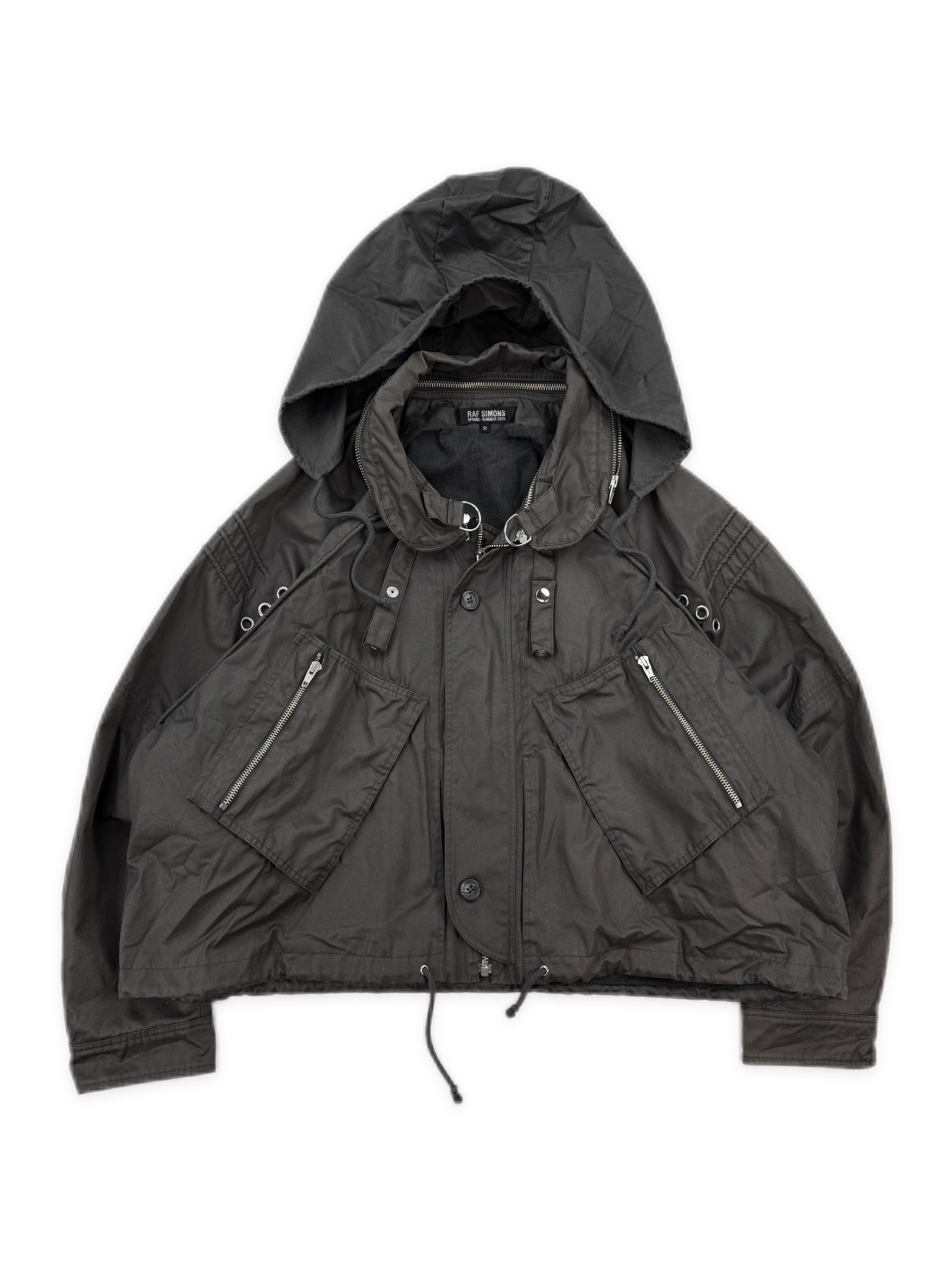 SS06 Raf Simons ‘Icarus Surgit’ Cropped Parachute Cargo Jacket