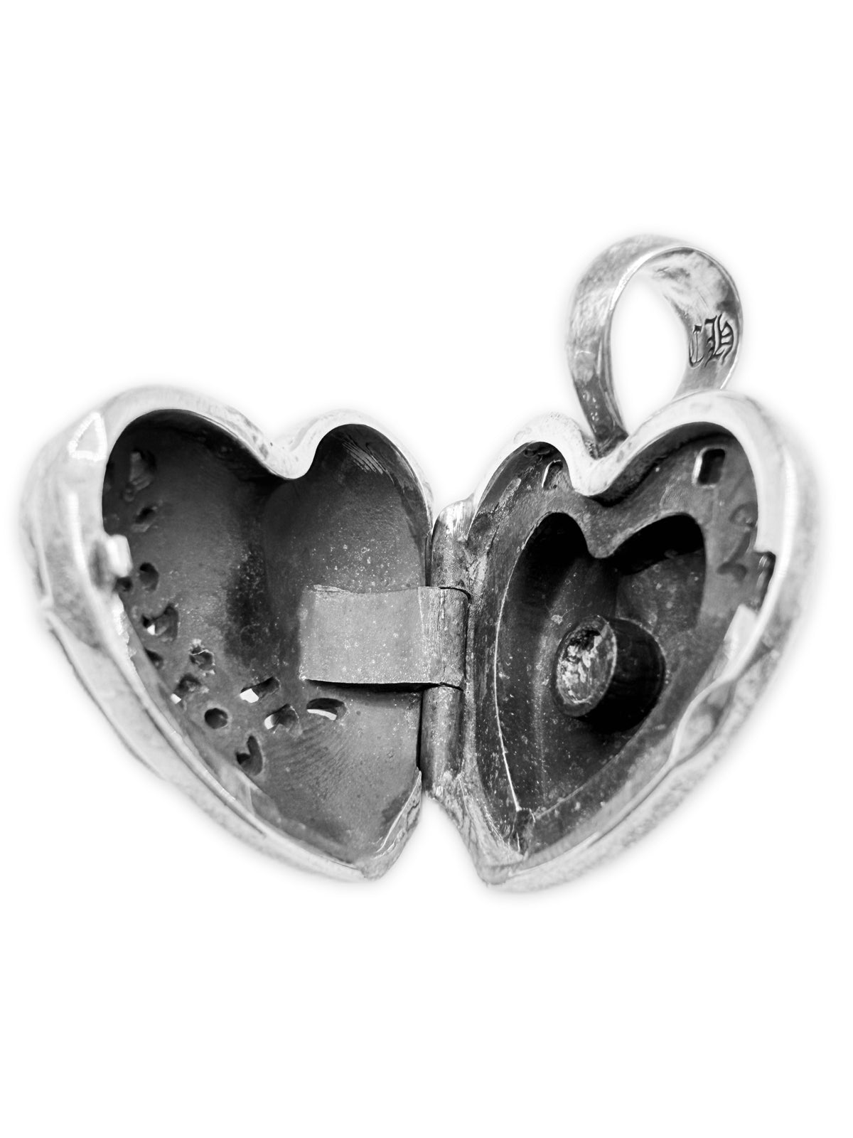 Chrome Hearts Floral Hearts Locket Large .925 Silver Pendant