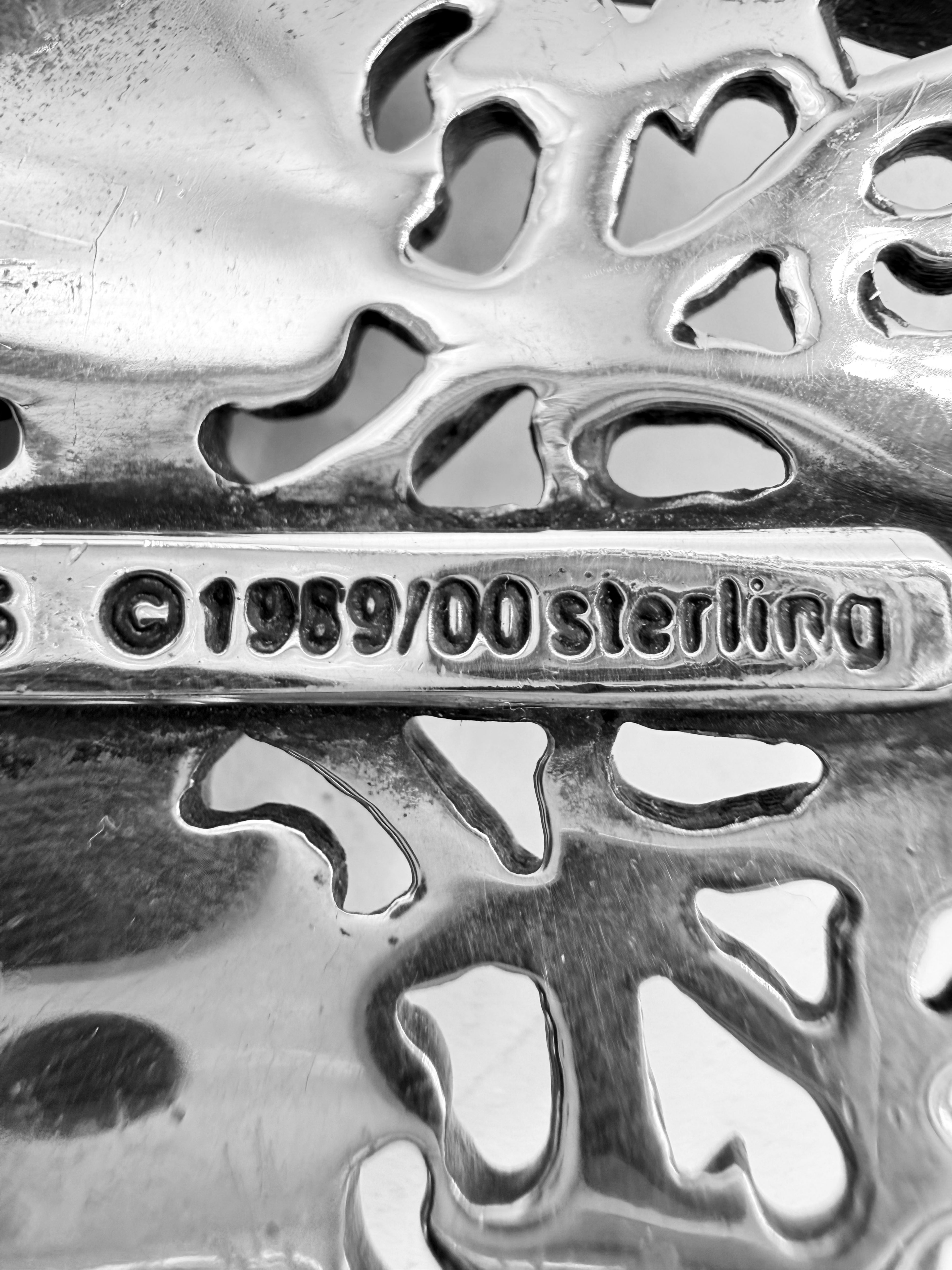 Chrome Hearts Oval 1.5 inch .925 Silver Belt Buckle