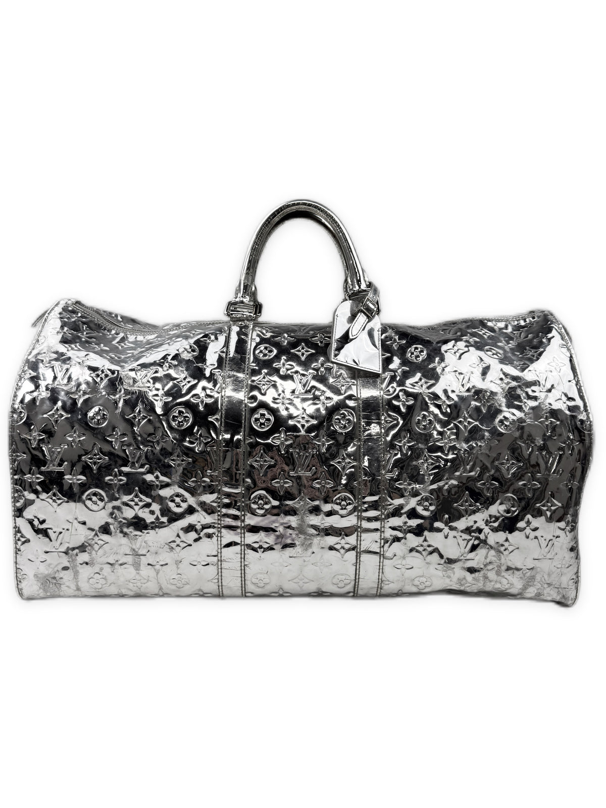 Louis Vuitton by Virgil Abloh ‘Keepall 55’ Silver Coated Duffle Bag