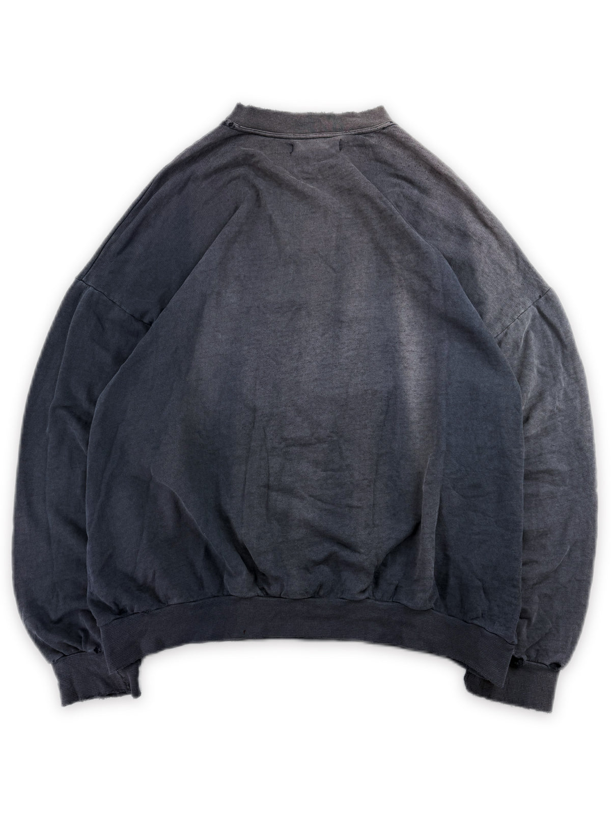 AW02 Raf Simons ‘Thorns’ Virginia Creeper Raglan Sun Faded Navy Blue Crewneck