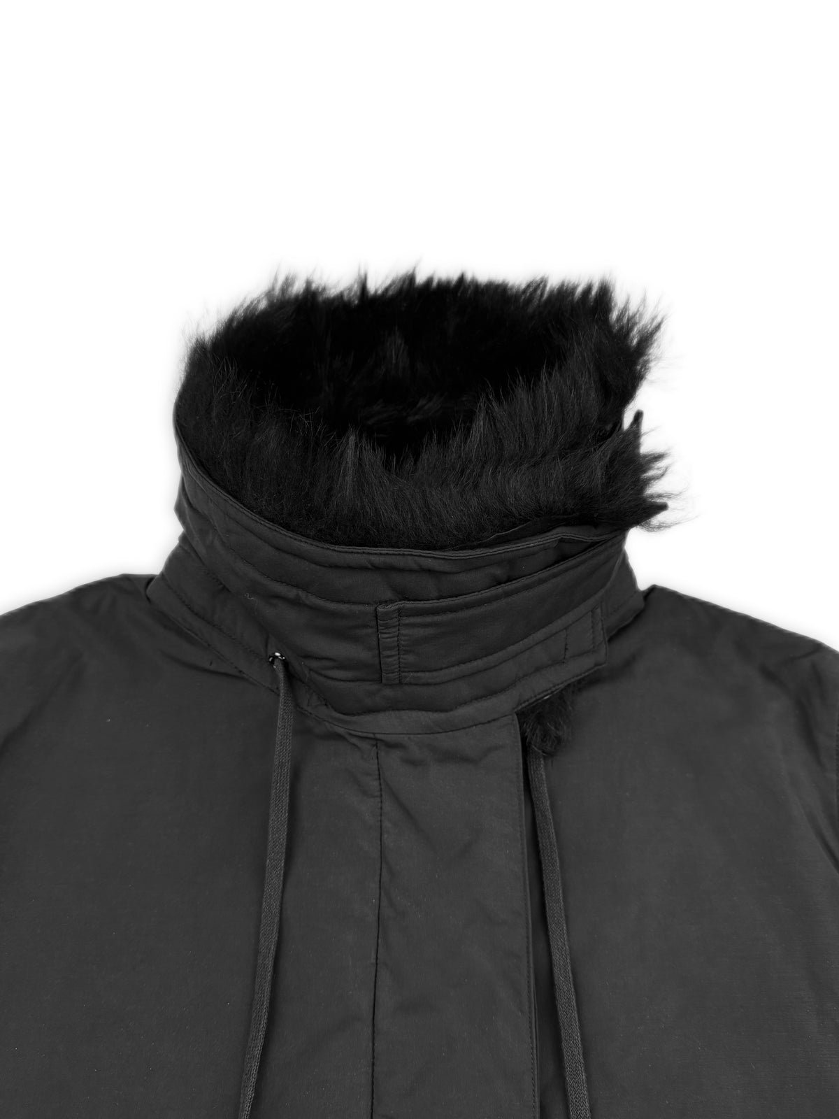 AW99 Helmut Lang Alpaca Fur Lined Nylon Ballistic Astro Parka