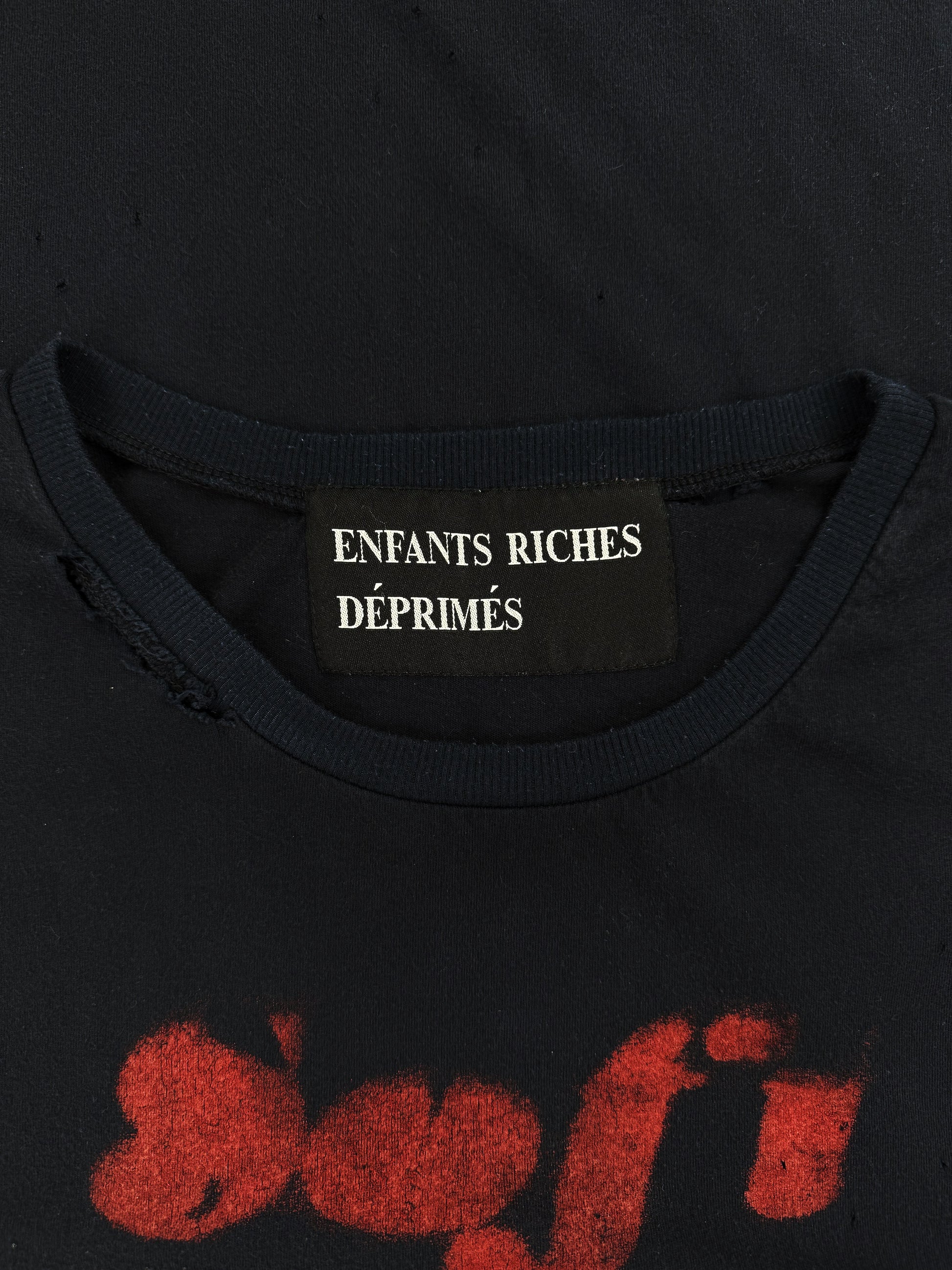 Enfants Riches Deprimes ‘Sofi Pleasures’ Black Graphic T-Shirt