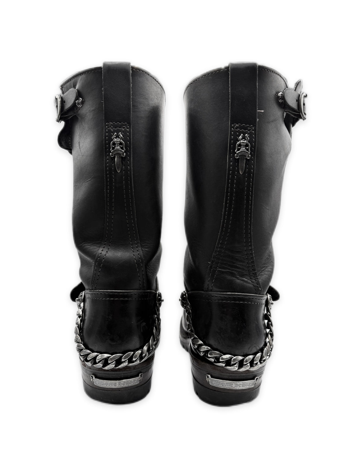 Chrome Hearts x Wesco Engineer Cuban Link Dagger Gunslinger Boots