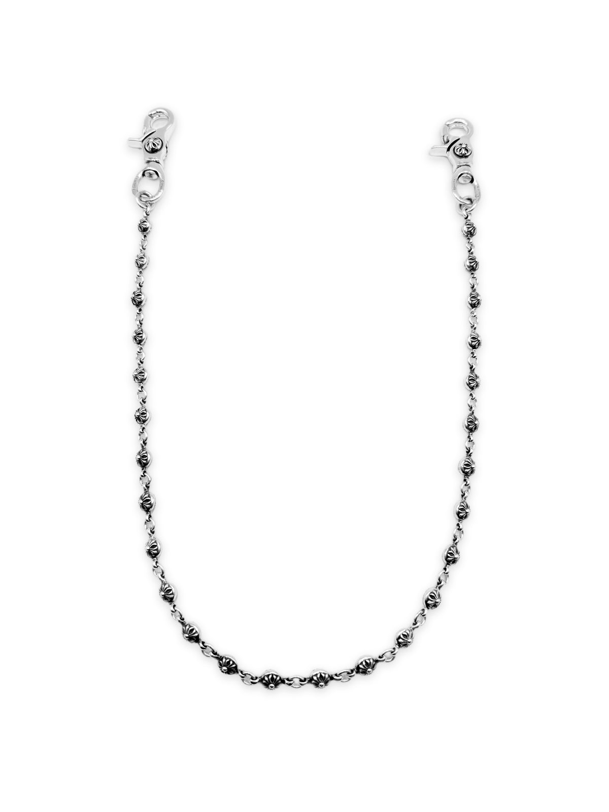 Chrome Hearts Cross Ball 26 Link Double Lobster Clasp Wallet Chain
