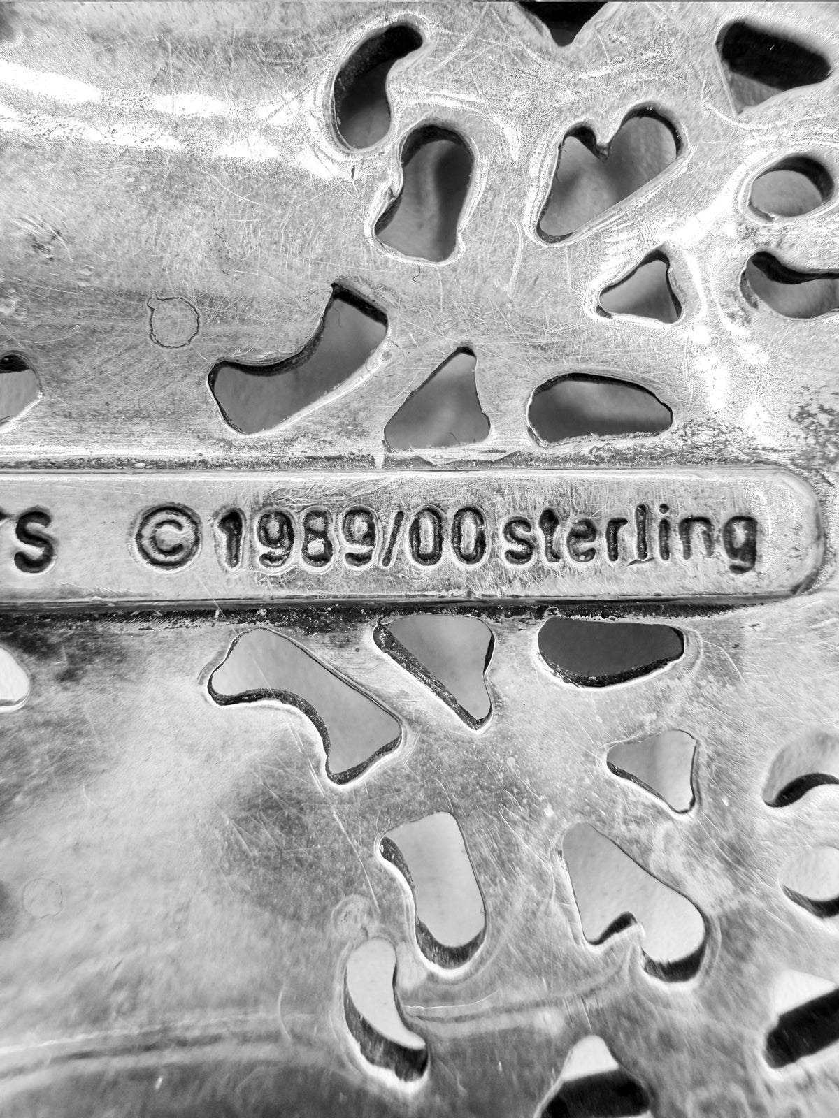Chrome Hearts 1.5 in Oval .925 Silver Belt Buckle