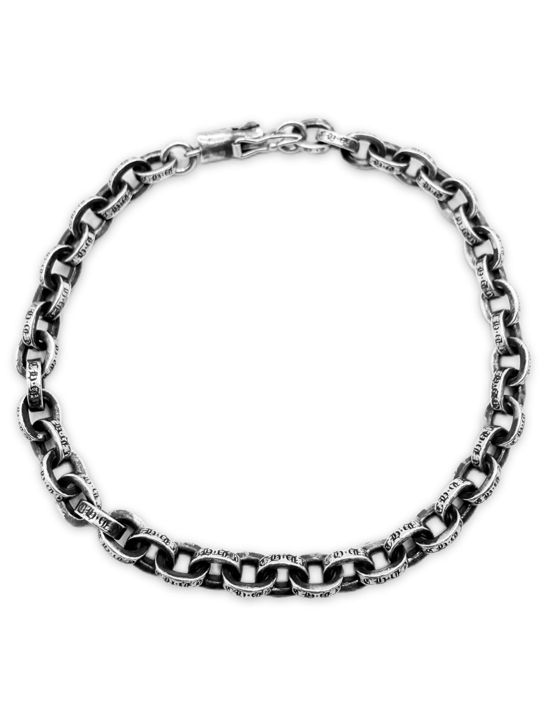 Chrome Hearts 7.5 in Paper Chain .925 Silver Bracelet