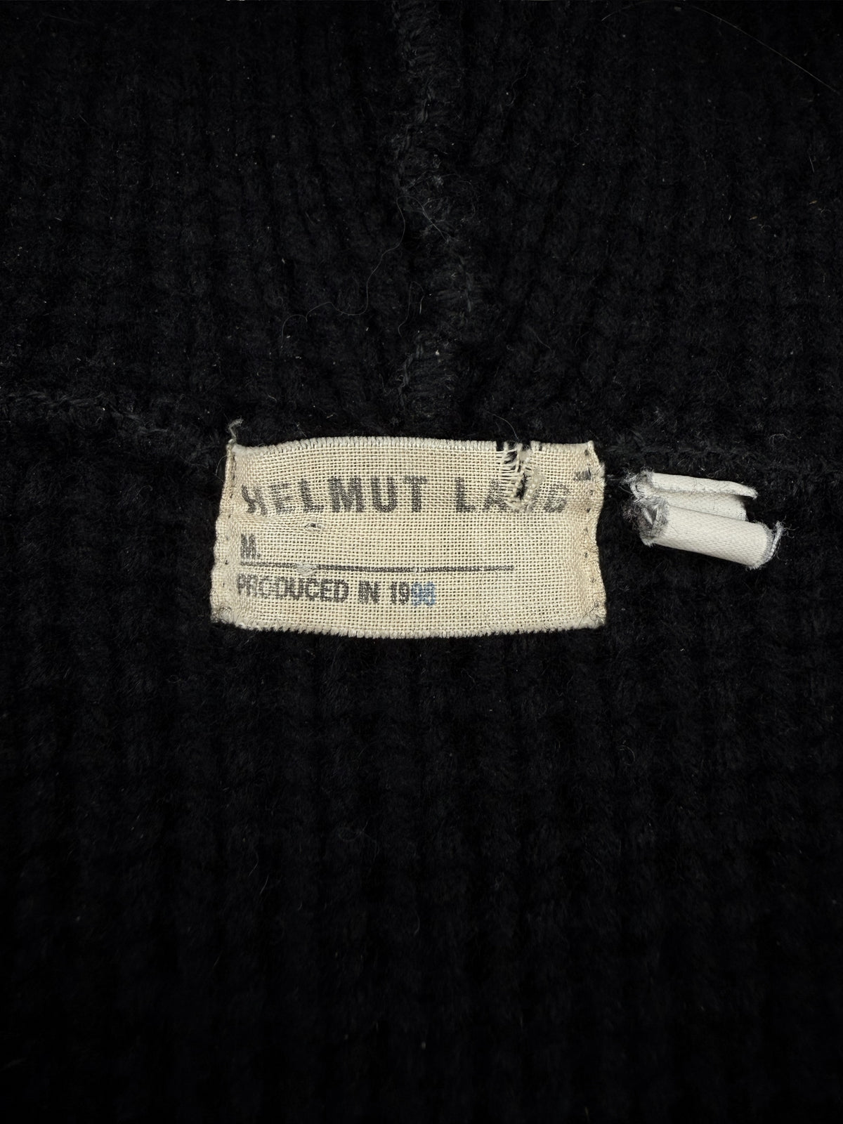 AW98 Helmut Lang Gimp Zip Wool Heavy Weight Zip Up Sweater Jacket