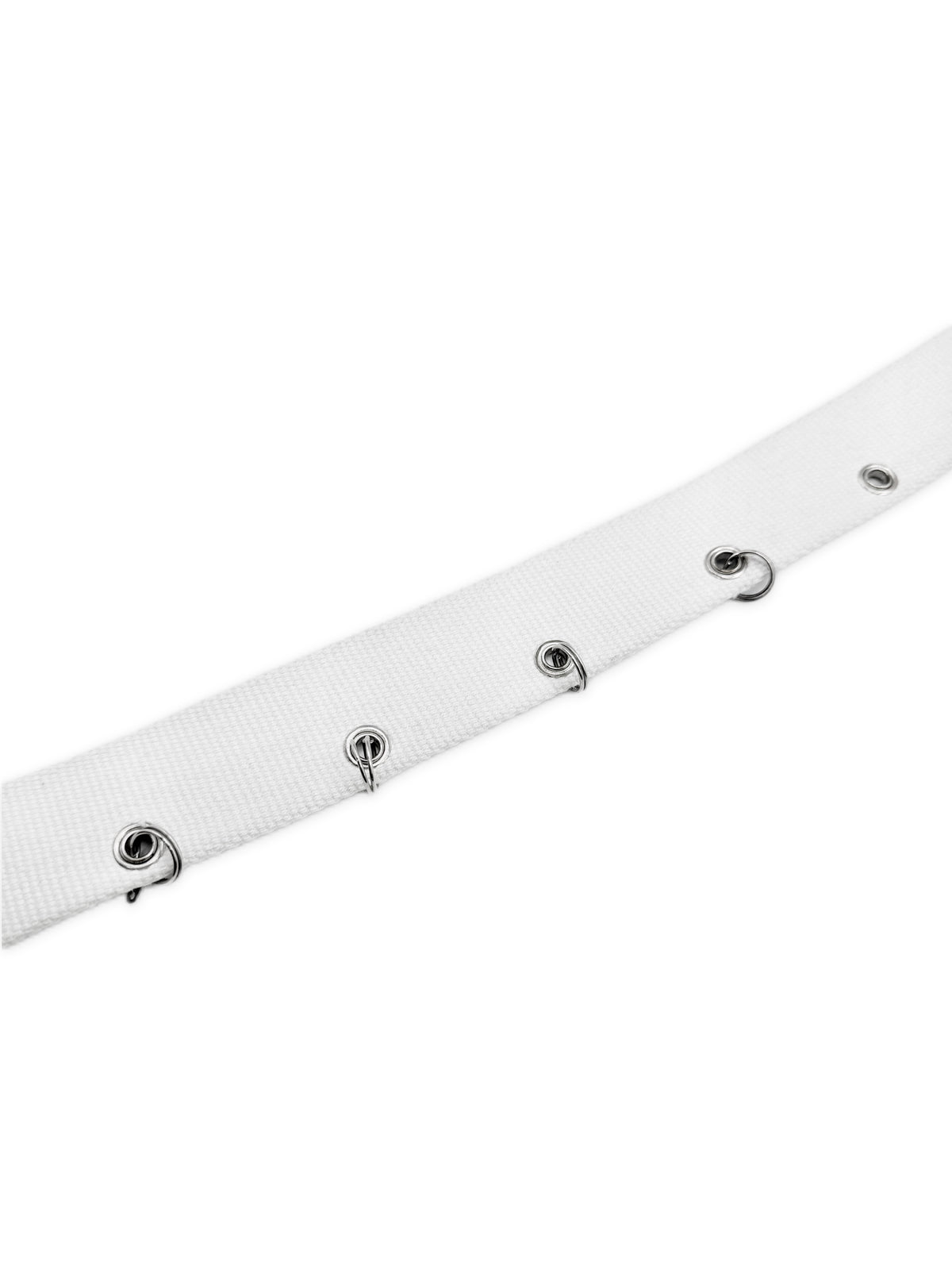 AW04 Raf Simons Waves Pierced White Belt