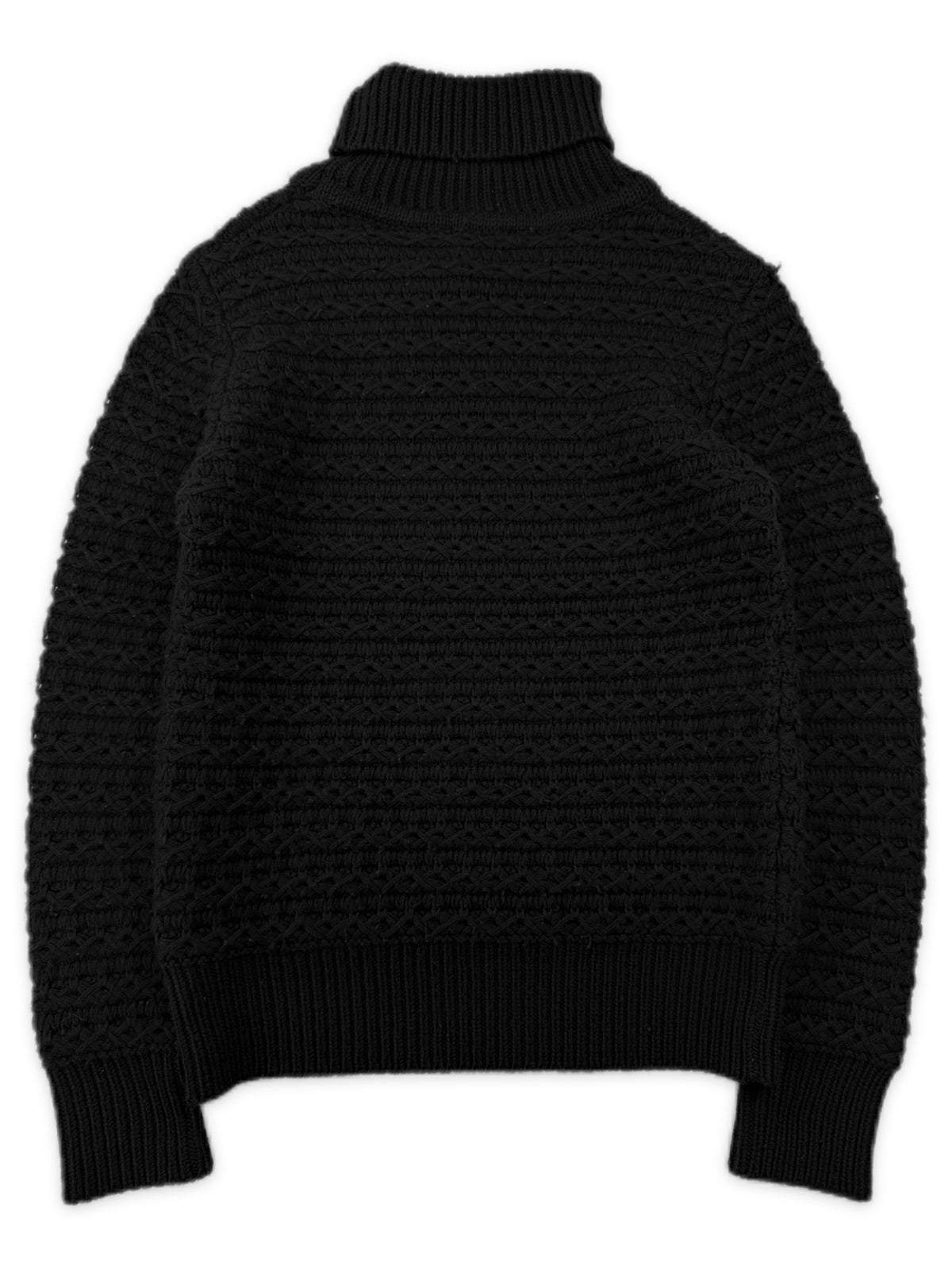 AW01 Raf Simons ‘Riot! Riot! Riot!’ Cable Knit ‘Turtleneck Sweater