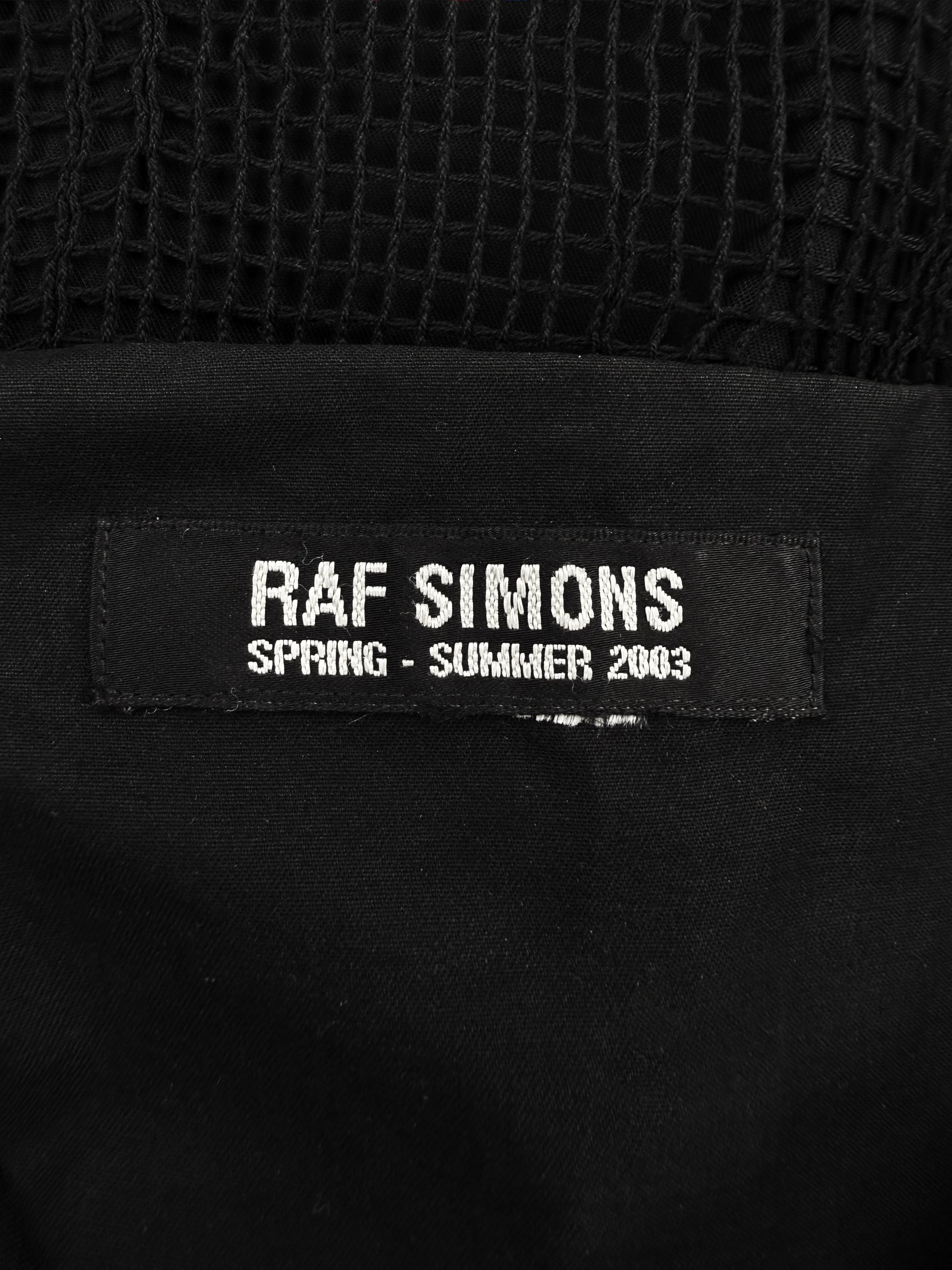 SS03 Raf Simons ‘Resisted’ Consumed Mesh Layered Tote Bag