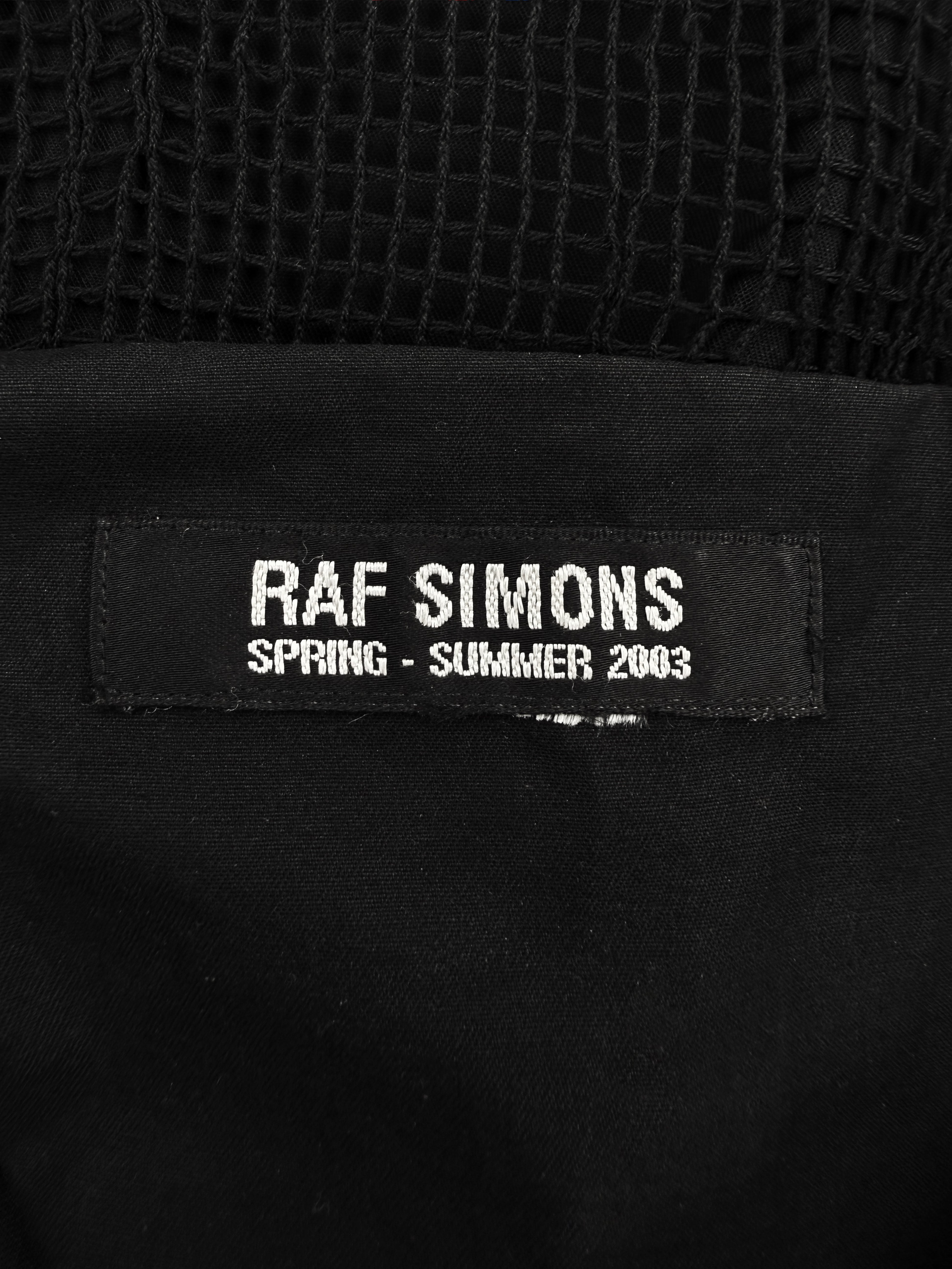 SS03 Raf Simons ‘Resisted’ Consumed Mesh Layered Tote Bag