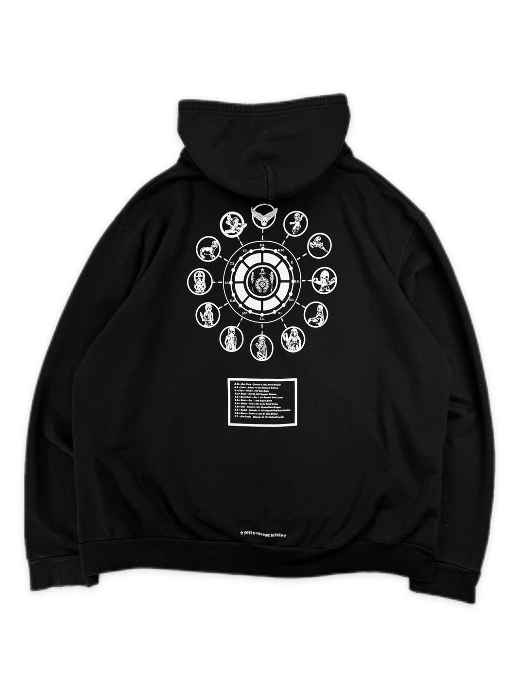 Chrome Hearts Foti Zodiac Black Zip-Up Hoodie