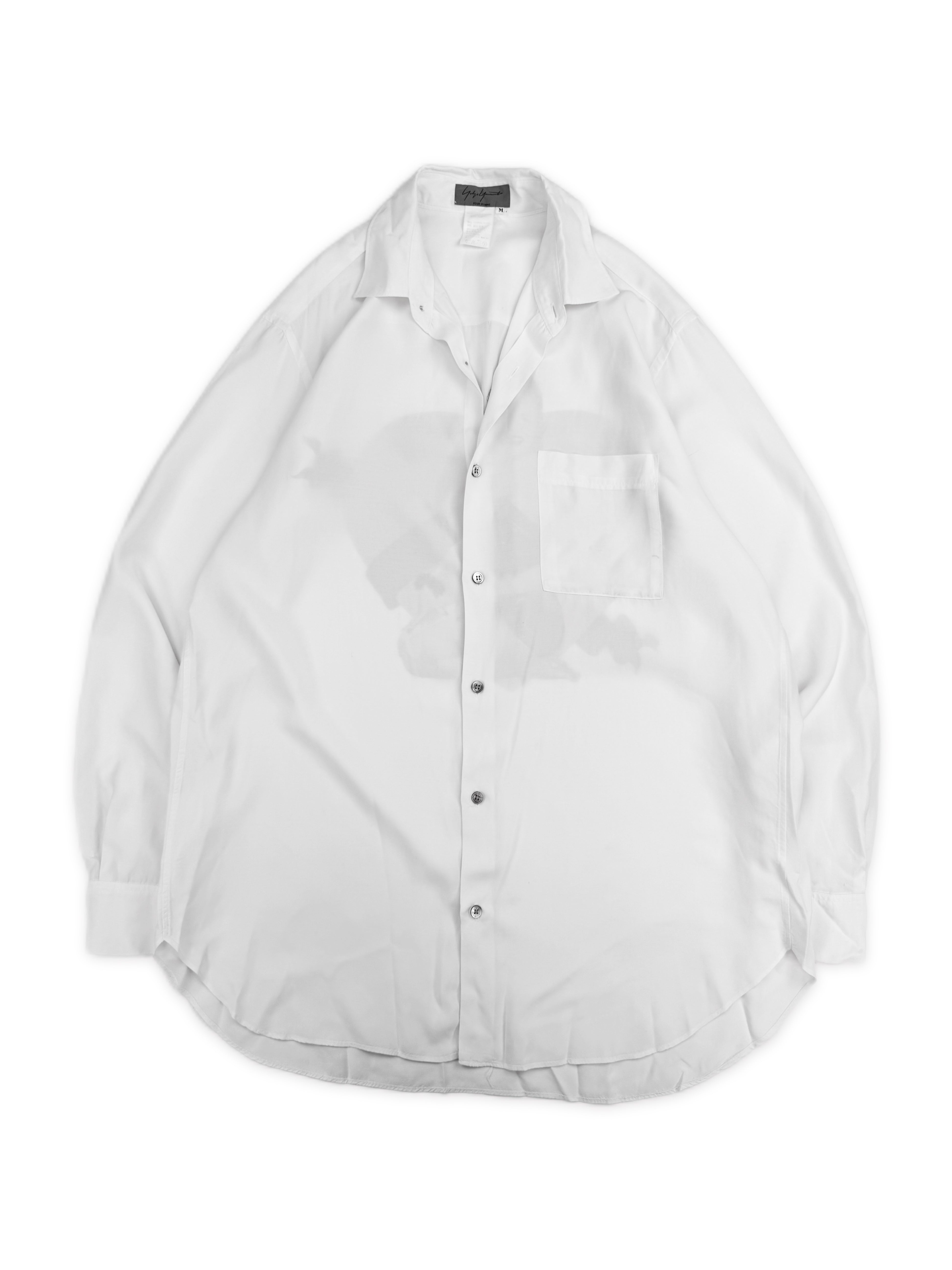 AW91 Yohji Yamamoto 6.1 The Men Go Yohji Go Pin Up White Shirt