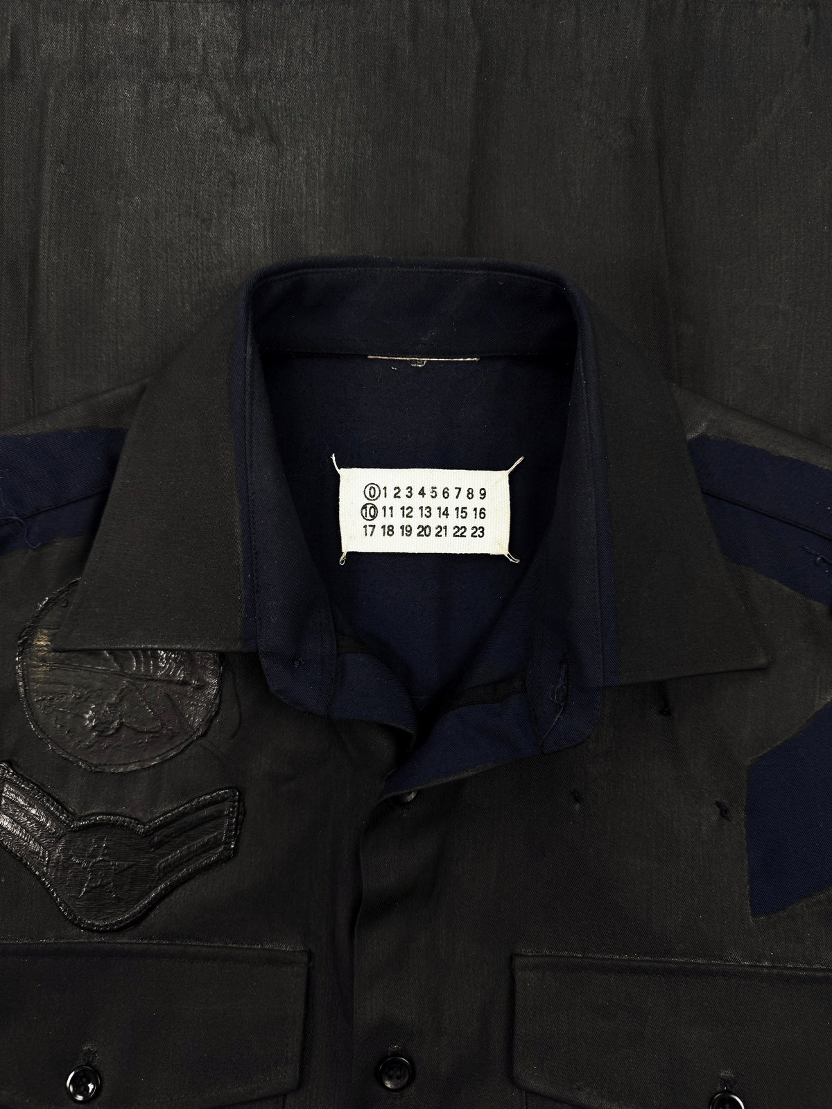 SS03 Maison Margiela Artisanal 0 Painted Patchwork Sleeveless Office Vest