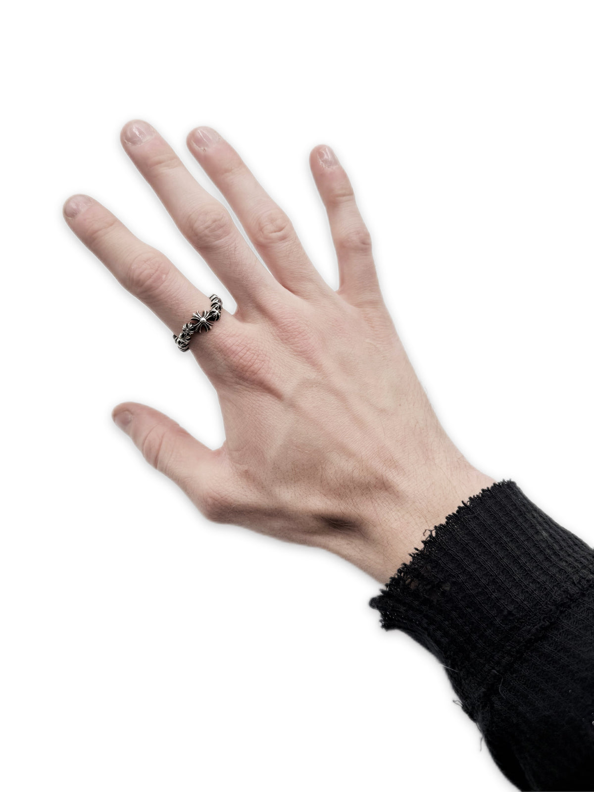 Chrome Hearts Plus Wave .925 Silver Ring