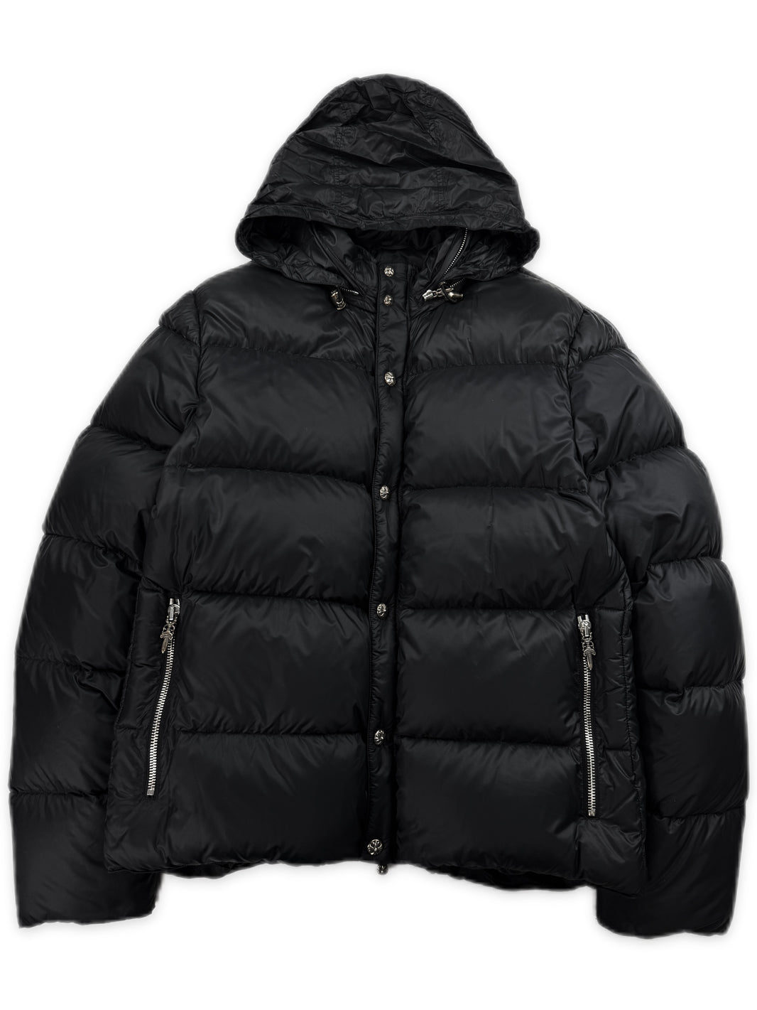 Chrome Hearts Dagger Zip Down Fill Black Puffer Jacket