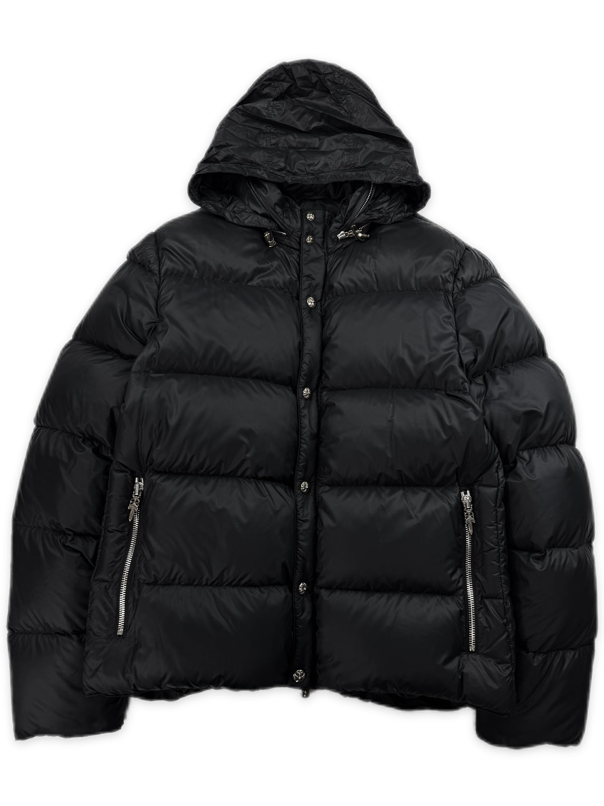 Chrome Hearts Dagger Zip Down Fill Black Puffer Jacket
