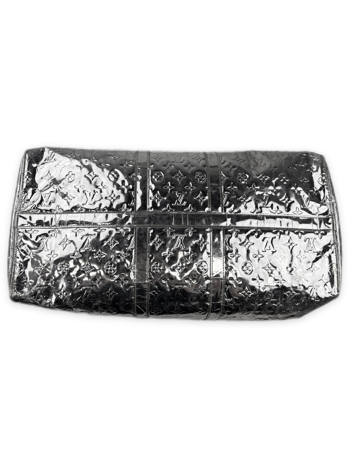 Louis Vuitton by Virgil Abloh ‘Keepall 55’ Silver Coated Duffle Bag
