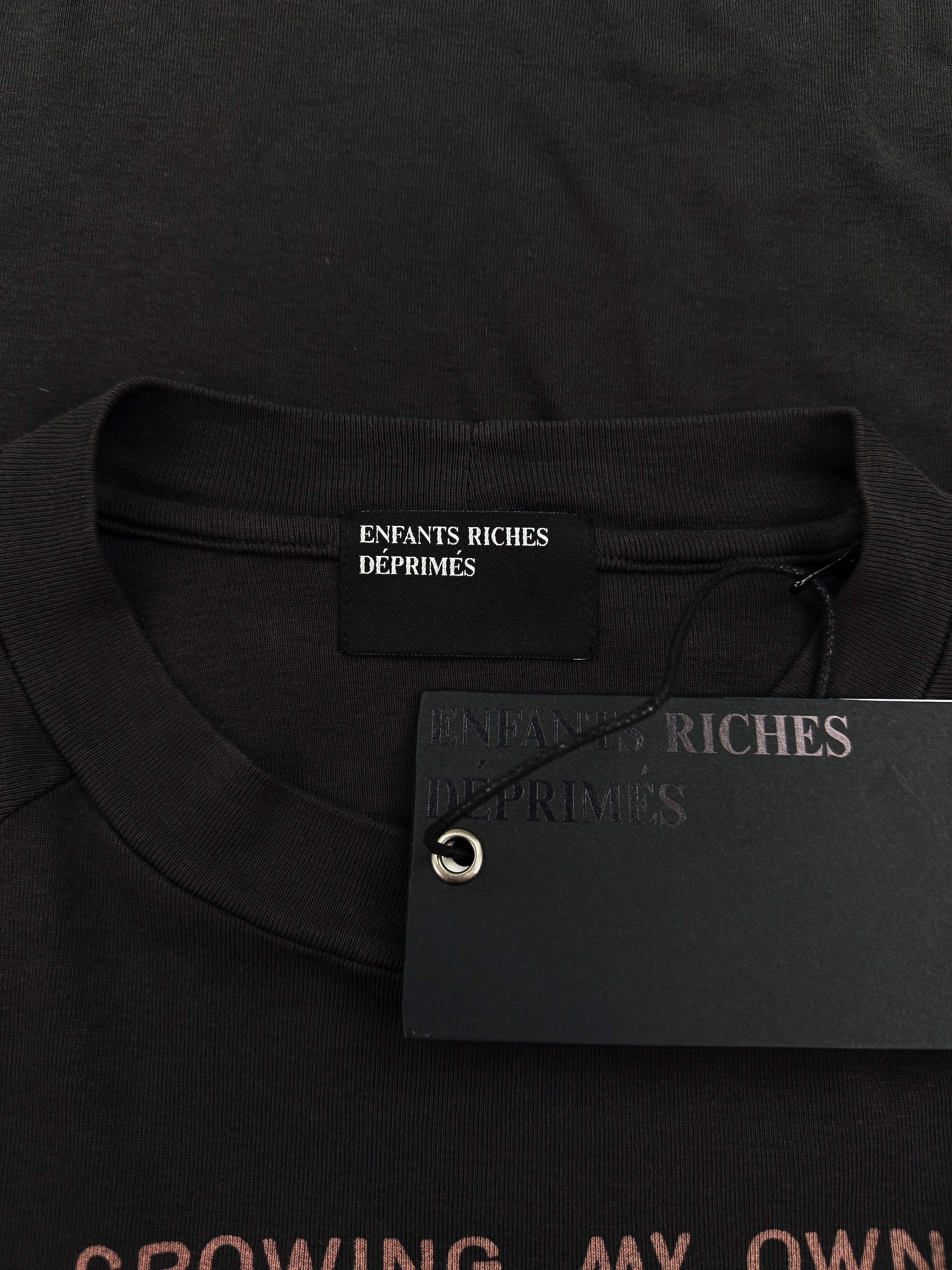 Enfants Riches Deprimes ‘Own Slave’ Ribbed Black T-Shirt