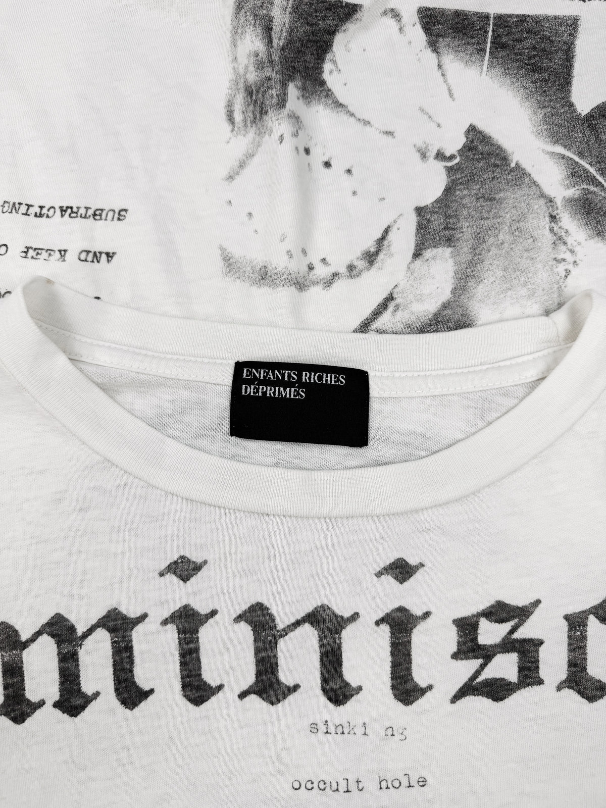 Enfants Riches Deprimes ‘Reminiscing’ White Graphic T-Shirt