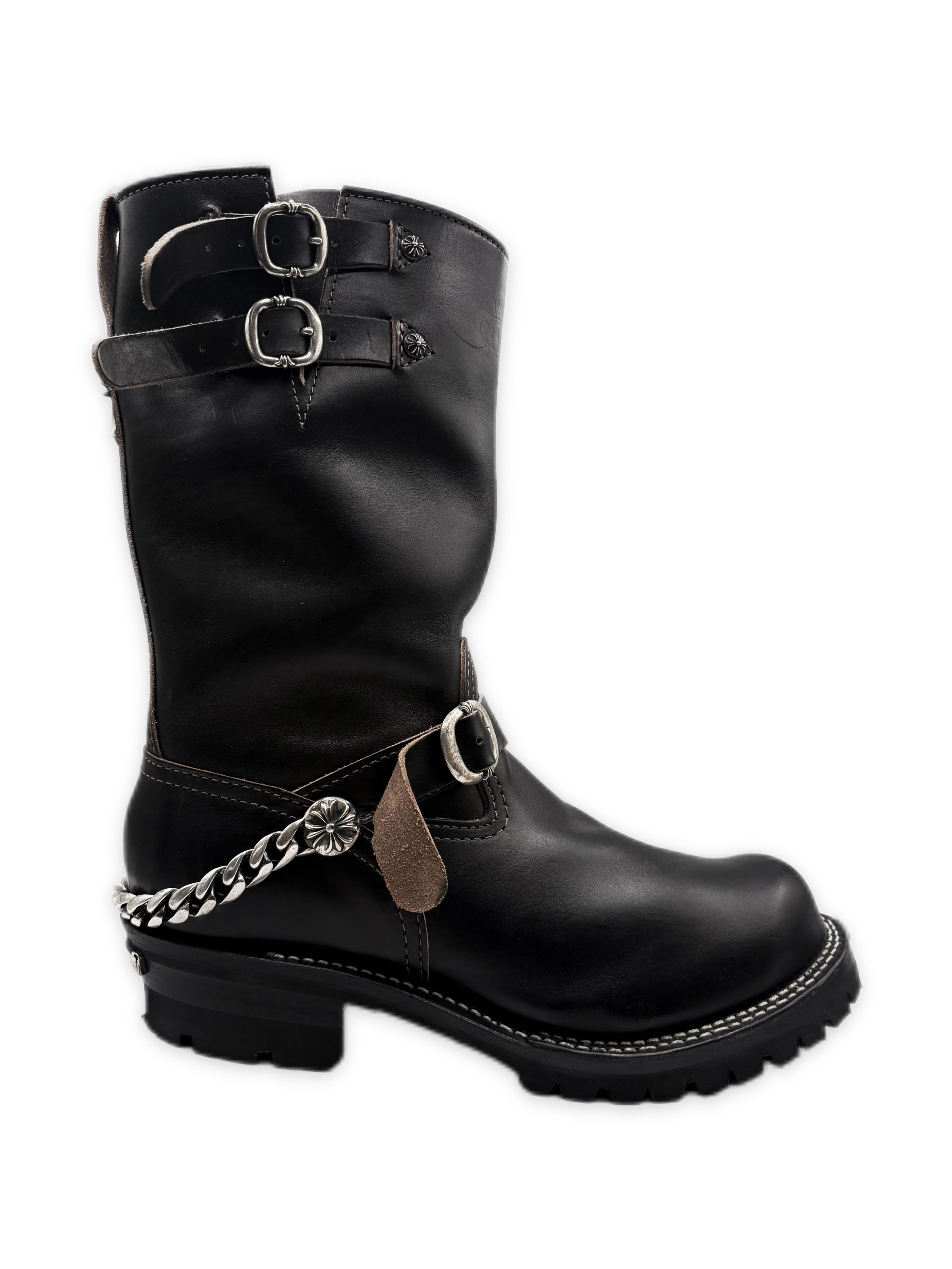 Chrome Hearts x Wesco Cuban Link Triple Gunslinger Engineer Boots